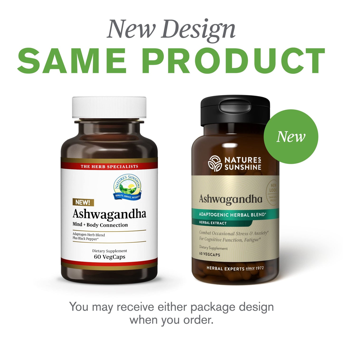 Nature's Sunshine Ashwagandha Capsules 60