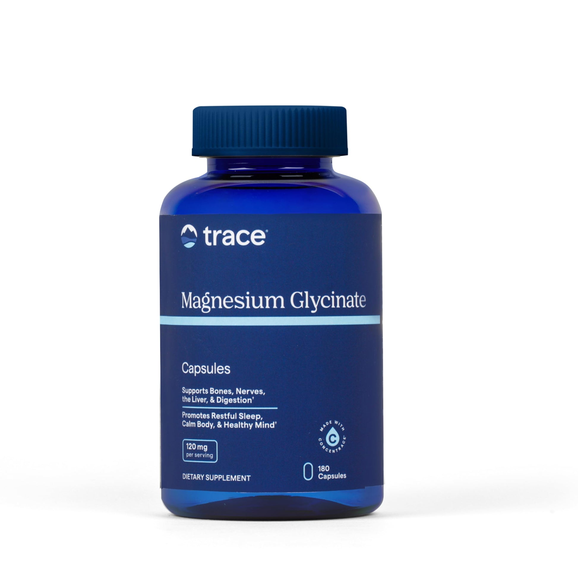 Trace Minerals Magnesium Glycinate Capsules 180 Count
