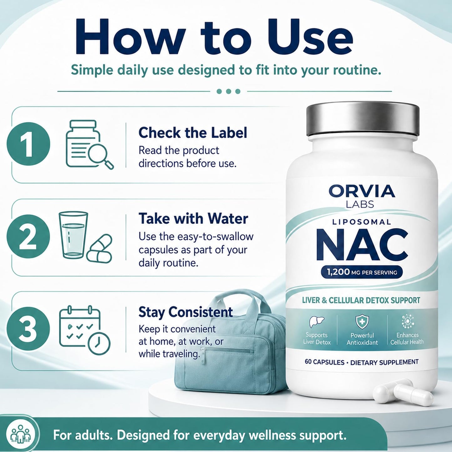 Hyuikiu Liposomal NAC Supplement Capsule 60 Capsules