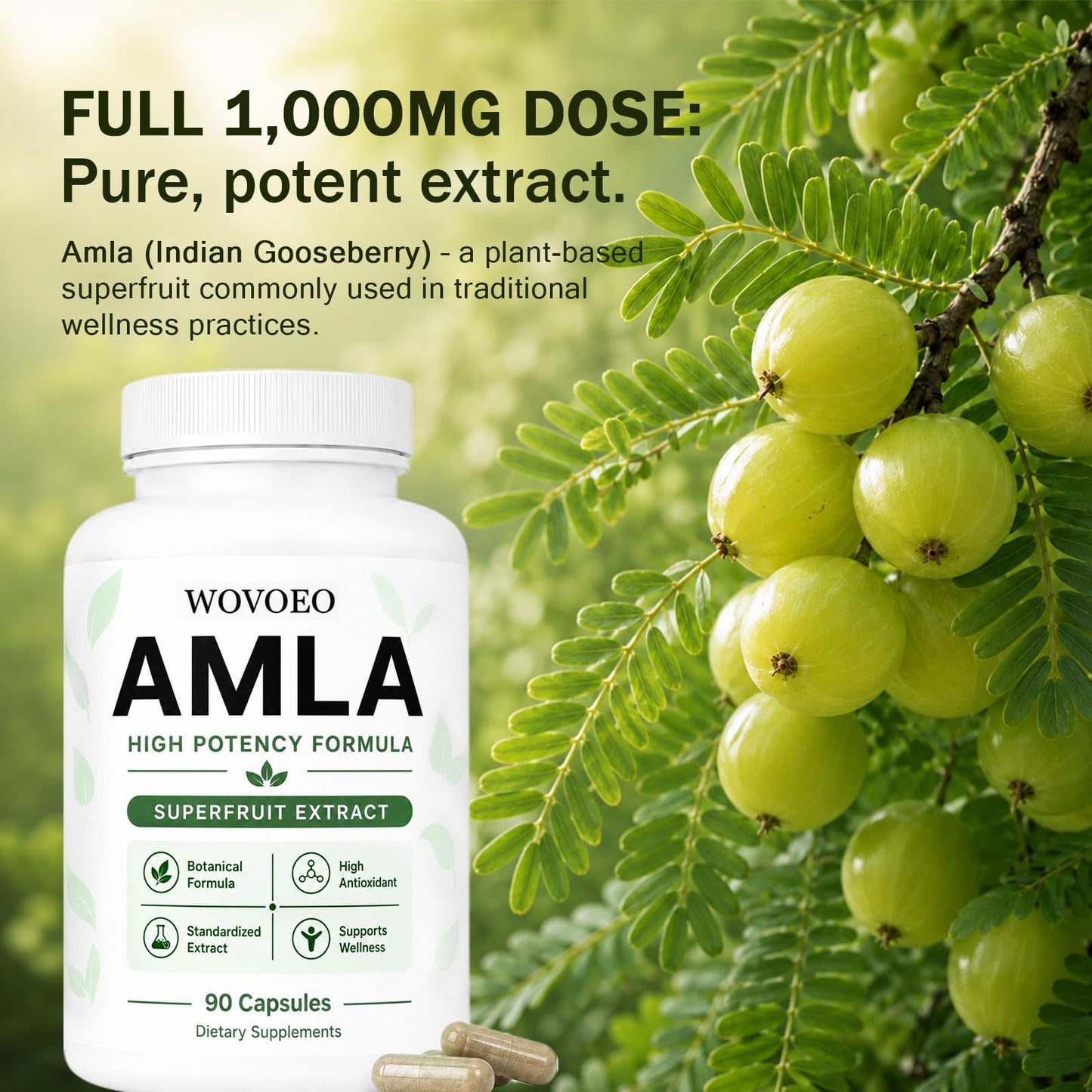 WOVOEO Amla Capsule 90 Capsules