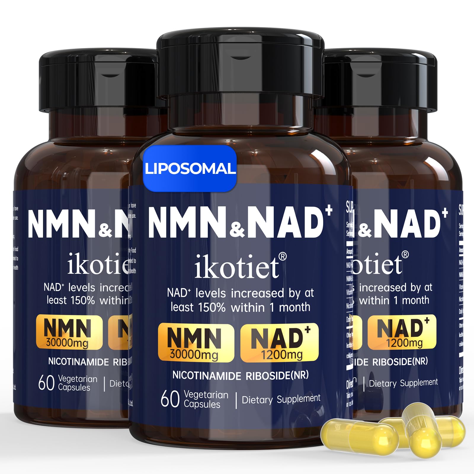 ikotiet NMN Supplement with NAD+ and Nicotinamide Riboside Capsule 180 Capsules