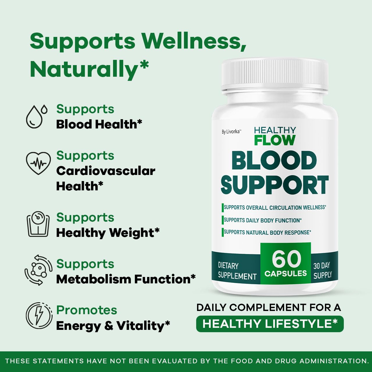 PureFight4U Healthy Flow Blood Support 60 Capsules