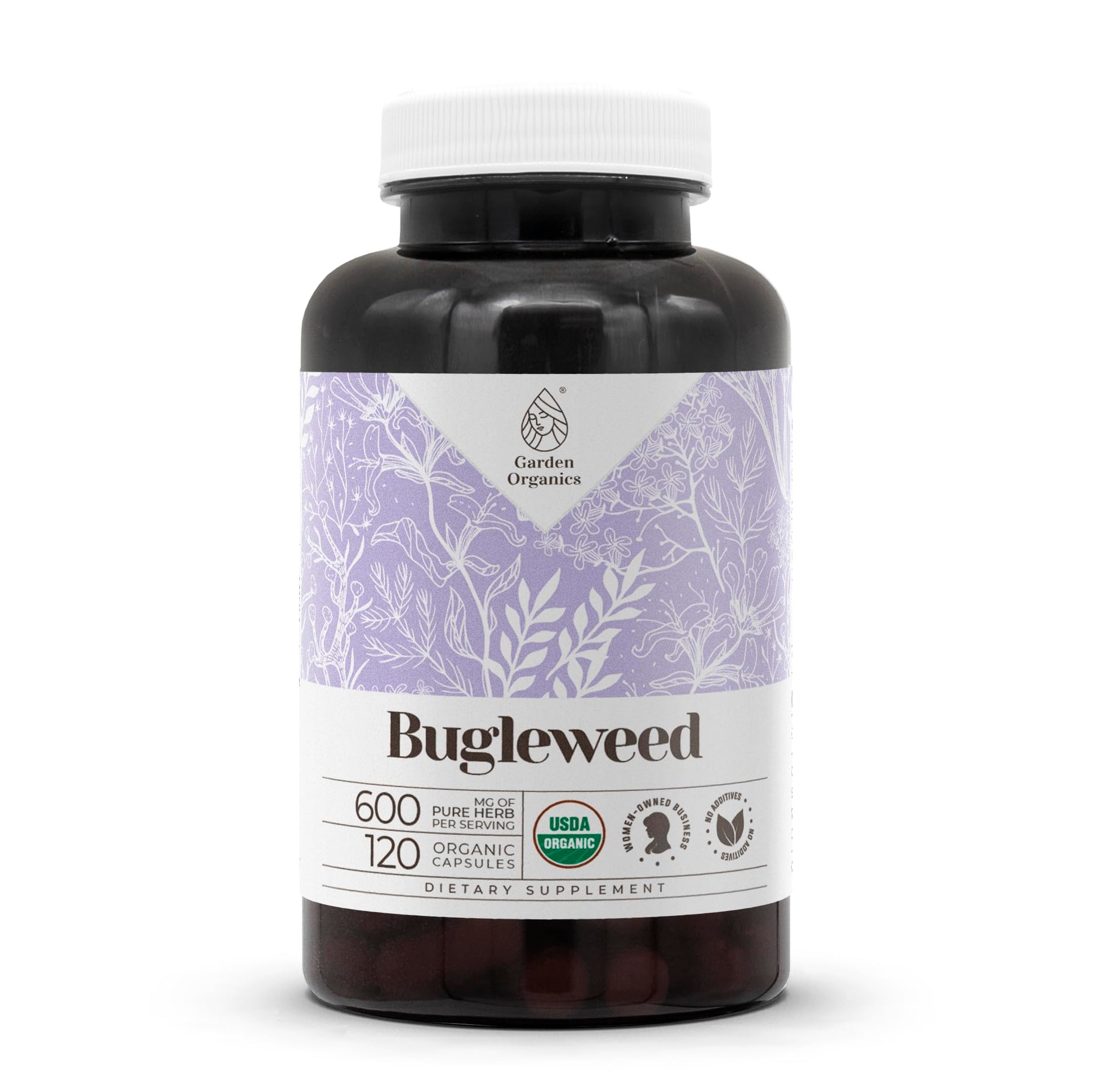 Garden Organics Bugleweed USDA Organic Capsules 120 Count
