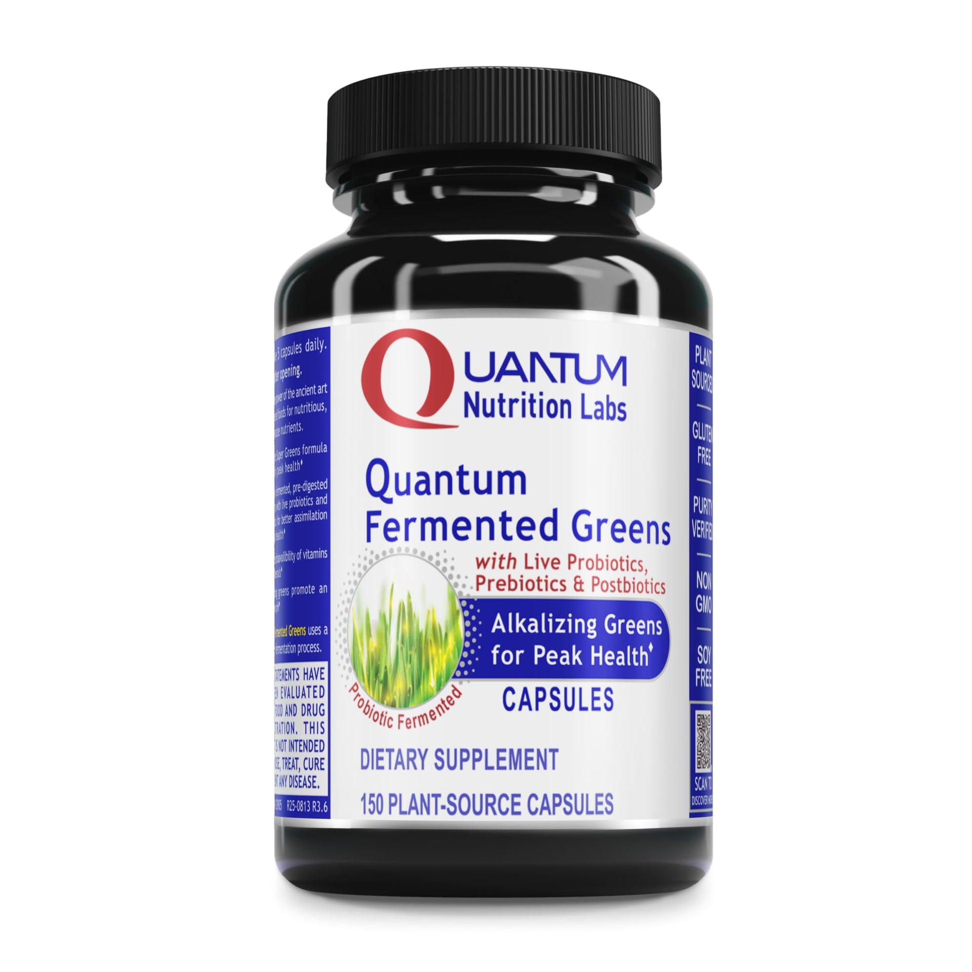 Quantum Nutrition Fermented Greens Capsules 150 Count
