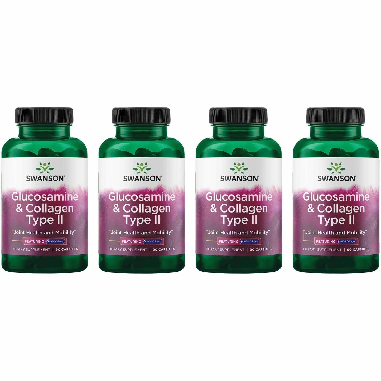 Swanson Glucosamine & BioCell Collagen Type II Joint and Skin Health Supplement Capsule, 360 Capsules