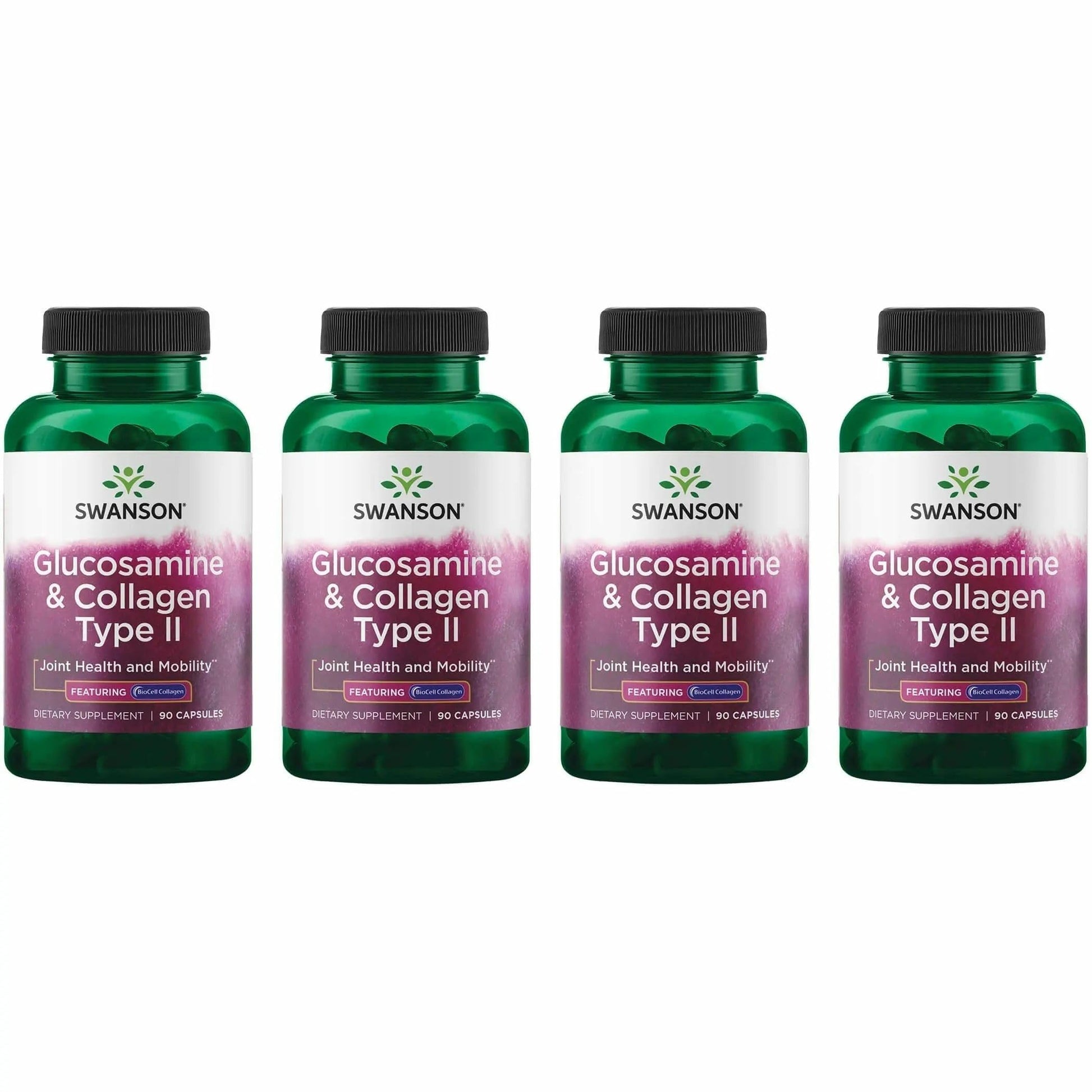 Swanson Glucosamine & BioCell Collagen Type II Joint and Skin Health Supplement Capsule, 360 Capsules