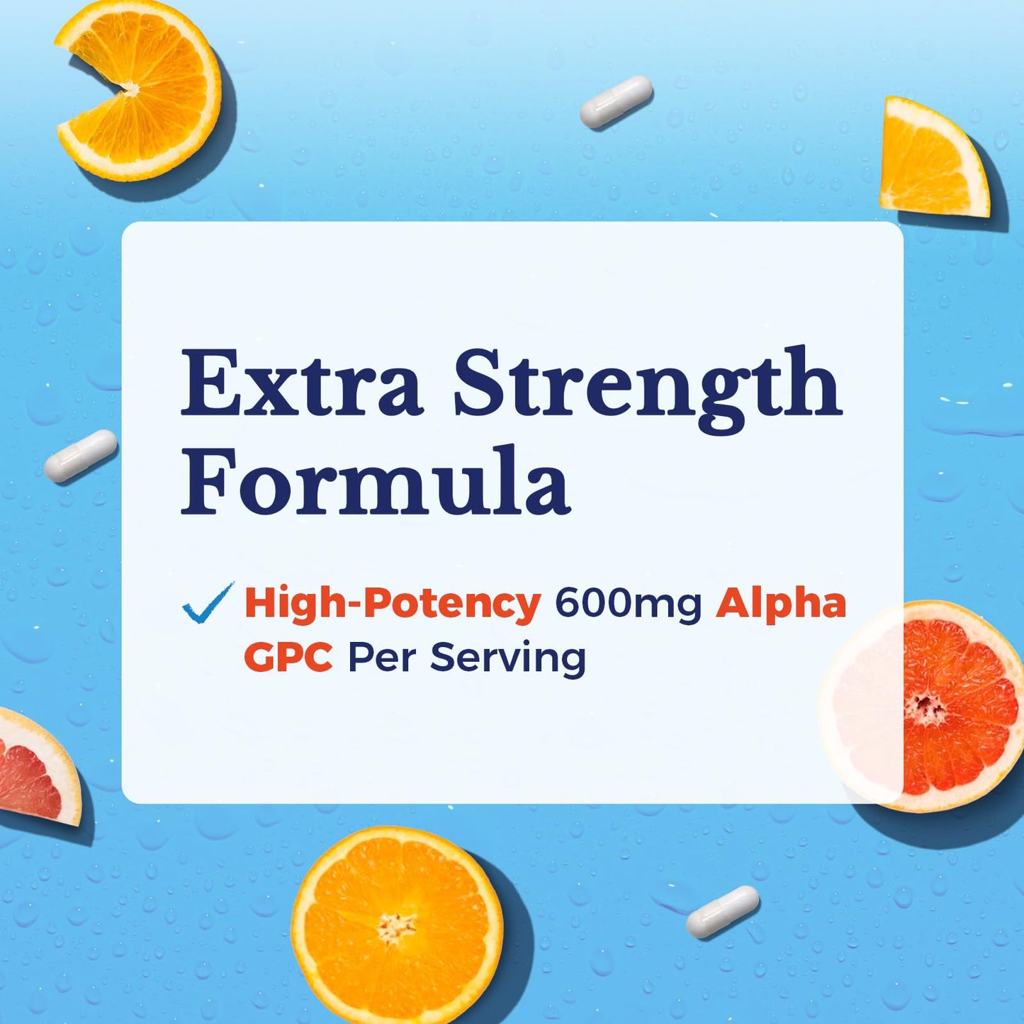 Vitalitown Alpha GPC Supplement 600 mg, Bioavailable Source of Choline, Acetylcholine Precursor, Non-GMO, Brain Health & Cognitive Support, 60 Veg Caps