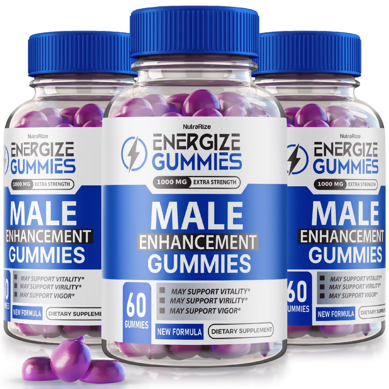 NutraRize Energize Gummies for Men Gummy, 180 Count