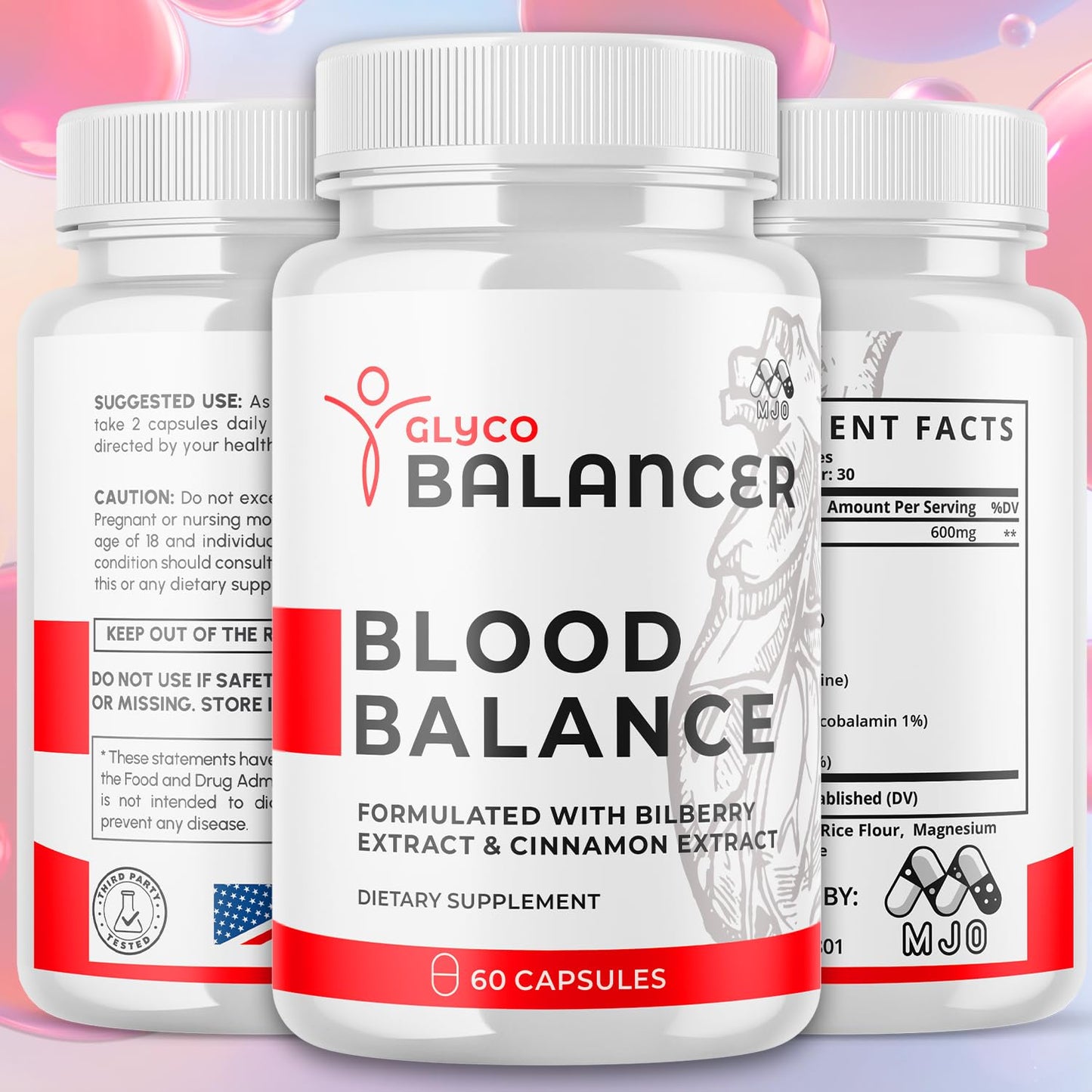 MJO Glyco Balancer Capsules 180 Capsules