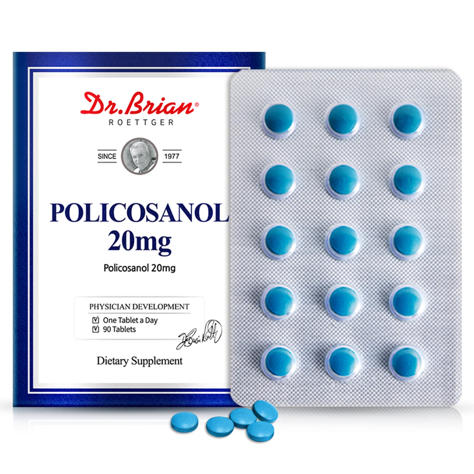 DR.BRIAN ROETTGER Policosanol 20mg Tablet, 90 Count