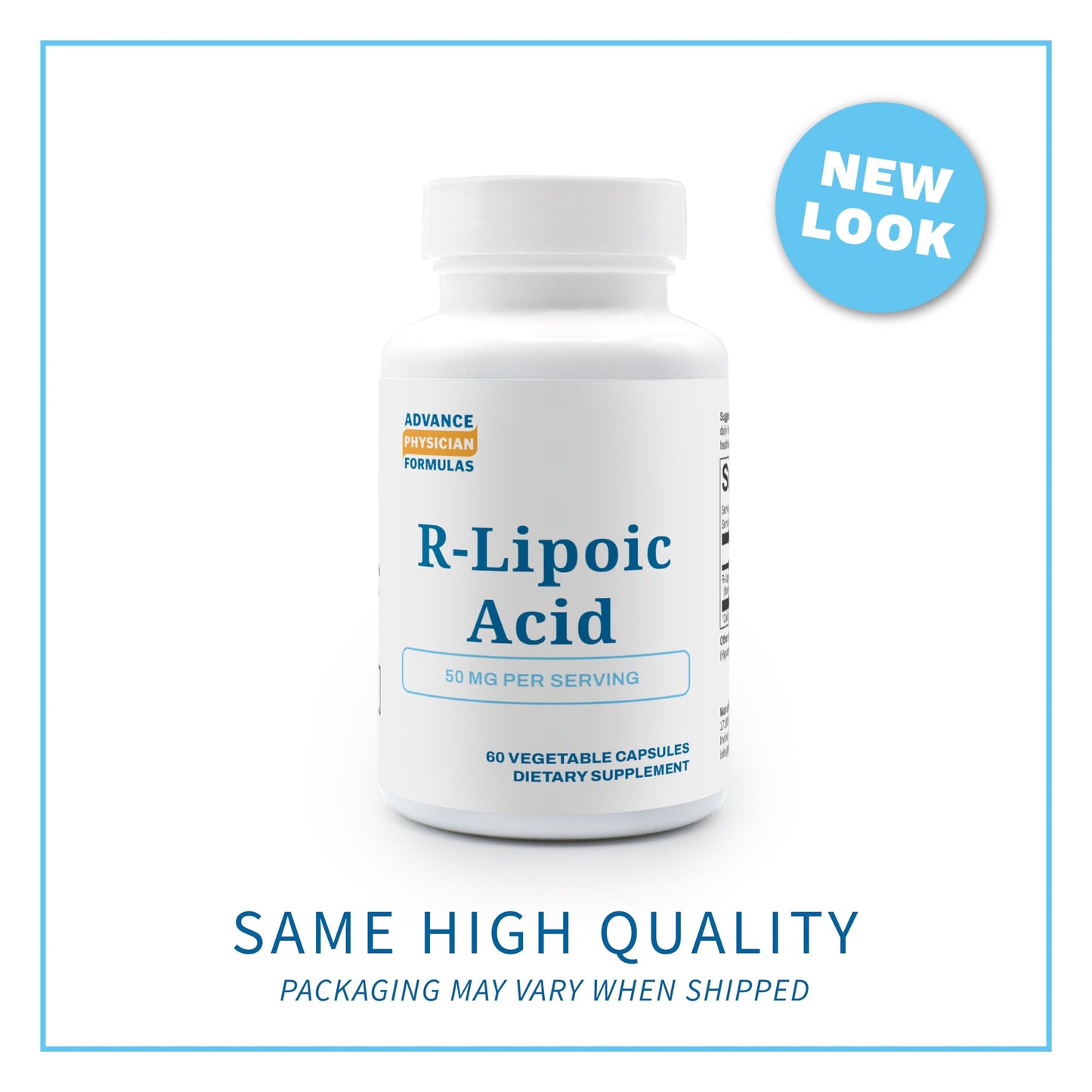 Advance Physician Formulas R-Lipoic Acid 50 mg Capsule, 60 Capsules