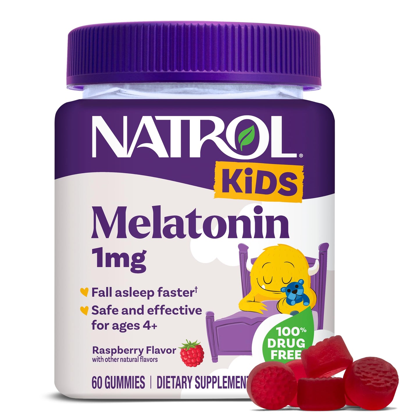 Natrol Kids Melatonin Gummies 1mg, 60 Count