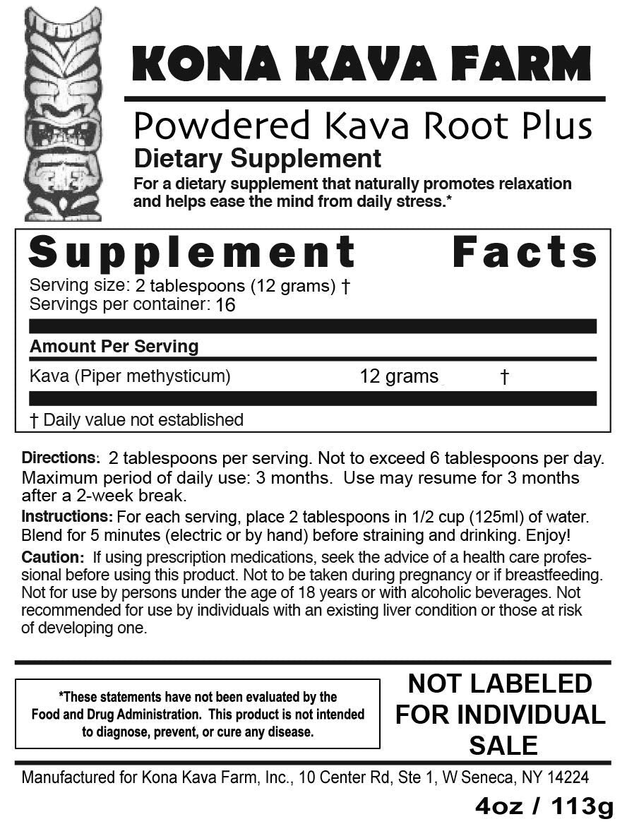 Kona Kava Farm Kava Kava Sampler Pack Powder 6 Ounces