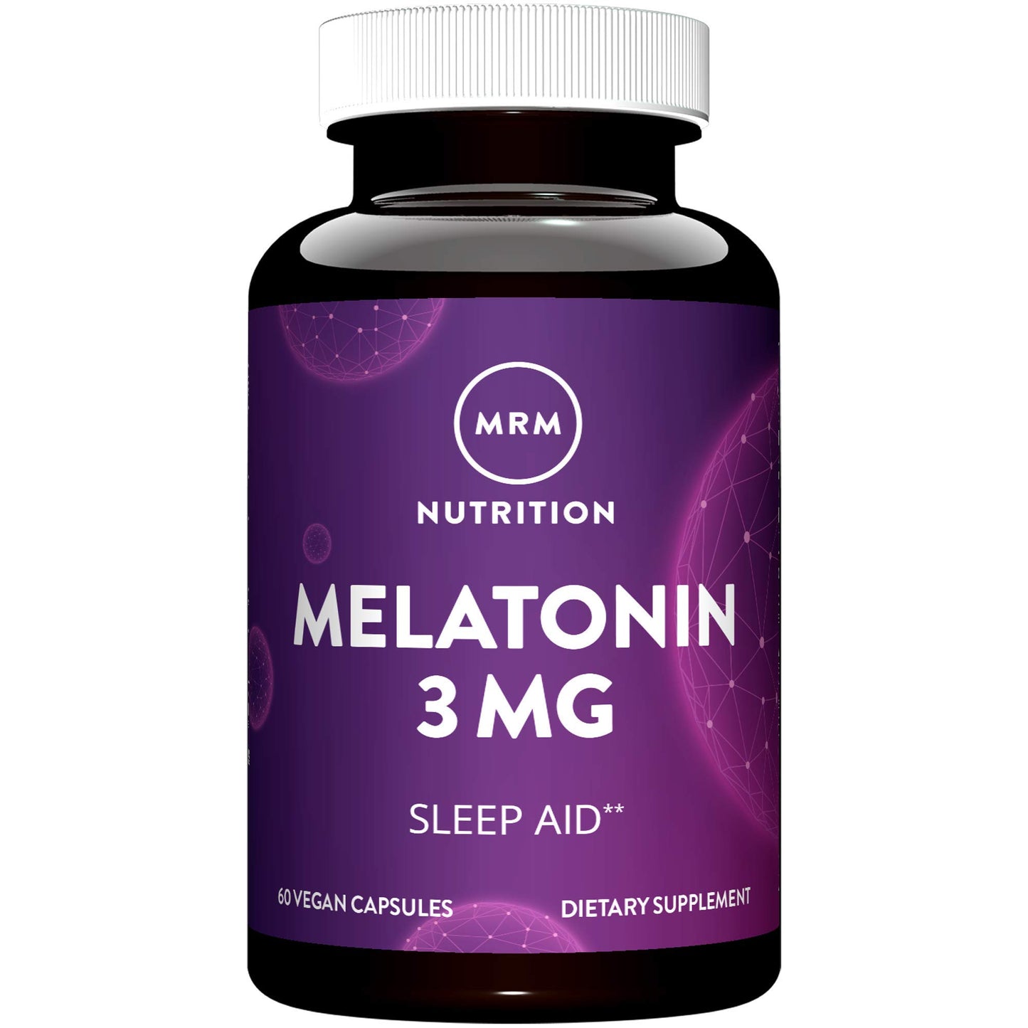MRM Melatonin 3 mg Capsules, 60 Capsules