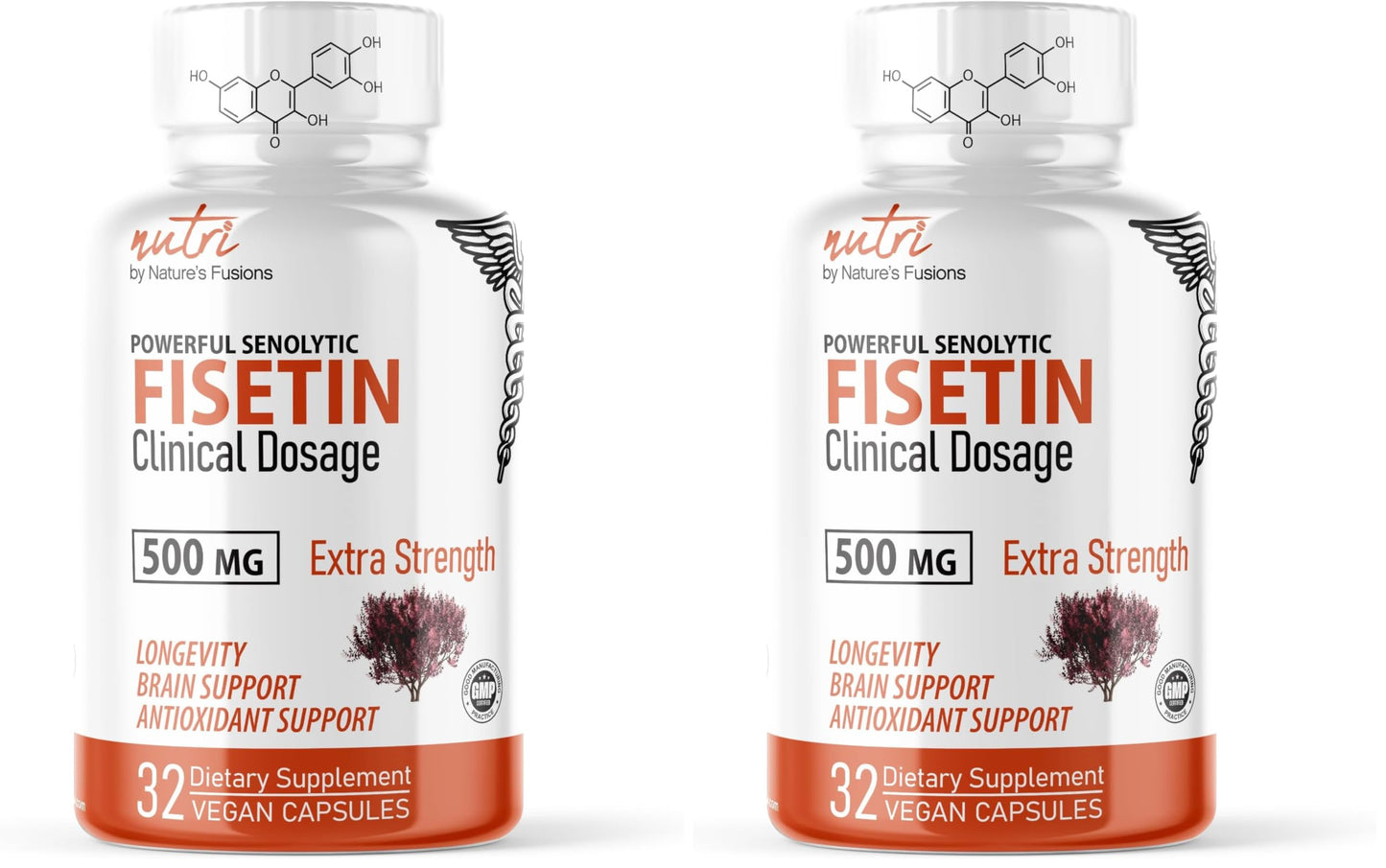 Nature's Fusions Nutri Fisetin 500mg Capsules 64 Count