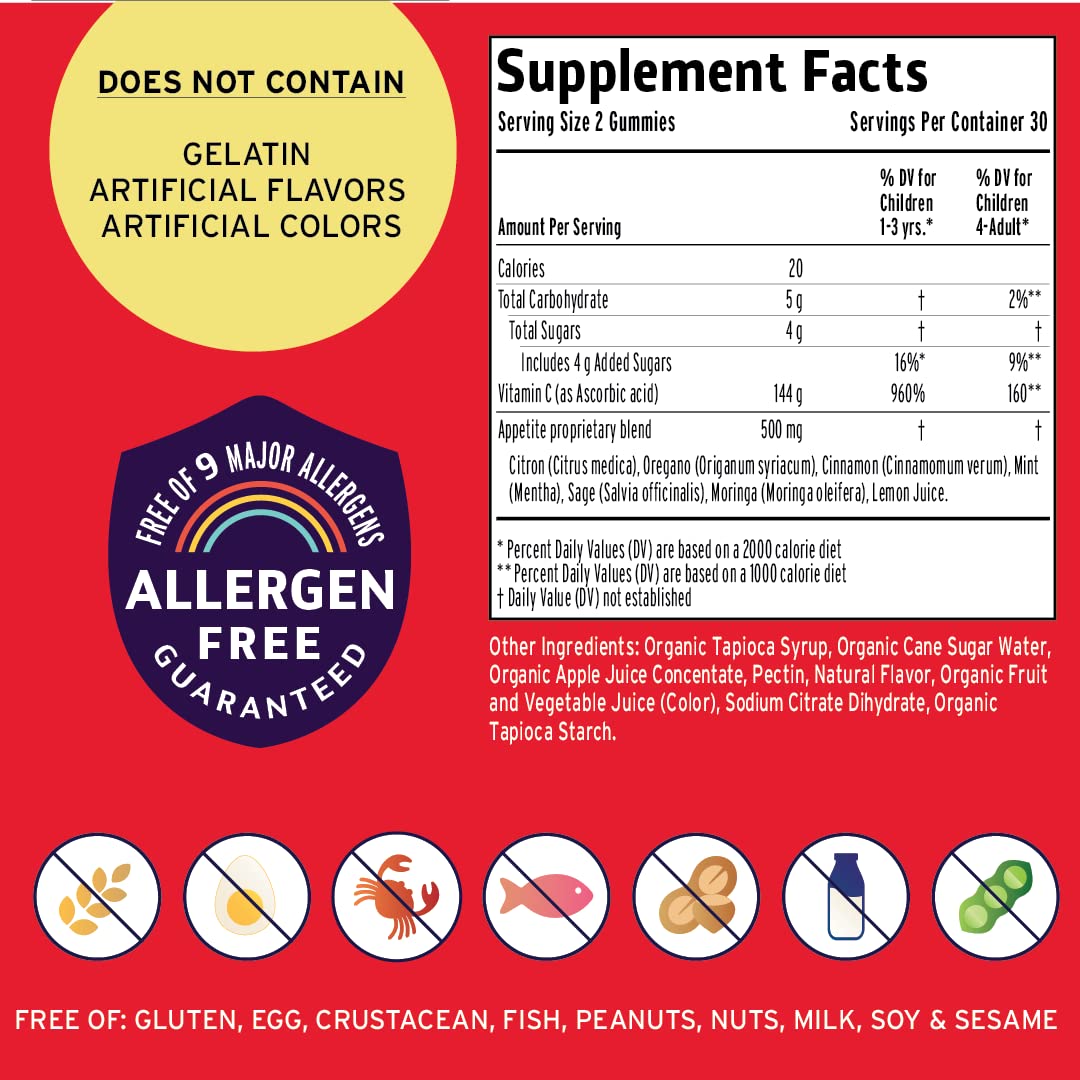 Vitamin Friends Natural and Vegan Appetite Stimulant Gummies for Children 60 Gummies