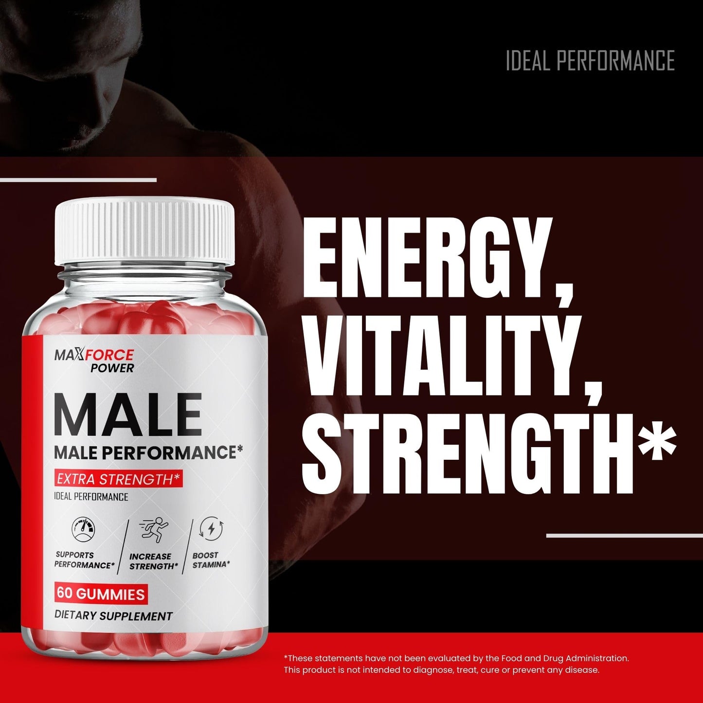 IDEAL PERFORMANCE MaxForce Power Gummies 120 Gummies