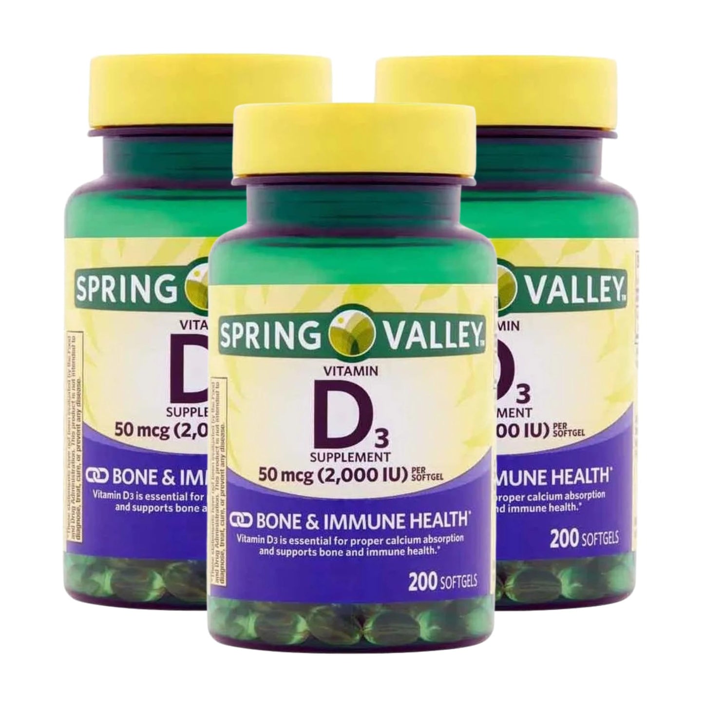 Unique Bundle Store Vitamin D3 50 mcg (2000IU) Softgels 600