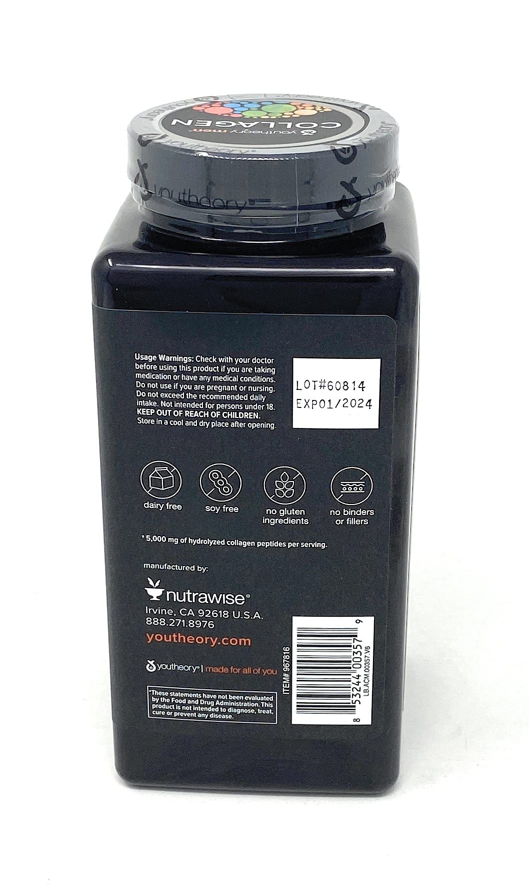 Youtheory Mens Collagen Advanced Formula Tablet 390 Count