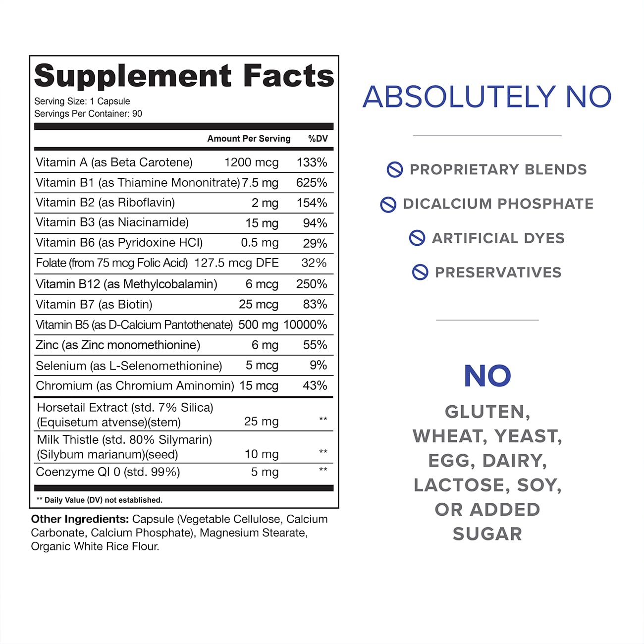 ClearZine Acne Pills for Teens, Adults with Hormonal & Cystic Acne 90 Capsules