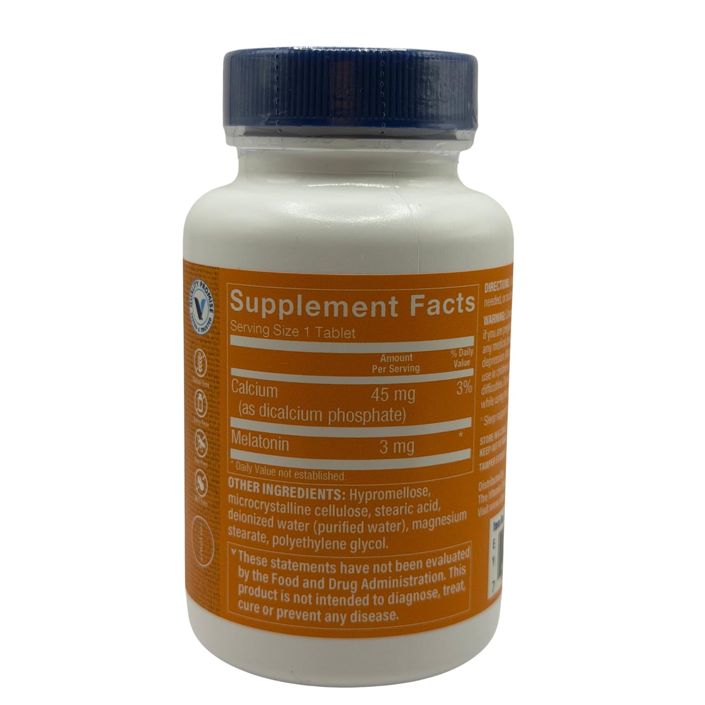 The Vitamin Shoppe Melatonin 3 MG - Sustained Release Tablet, 240 Tablets