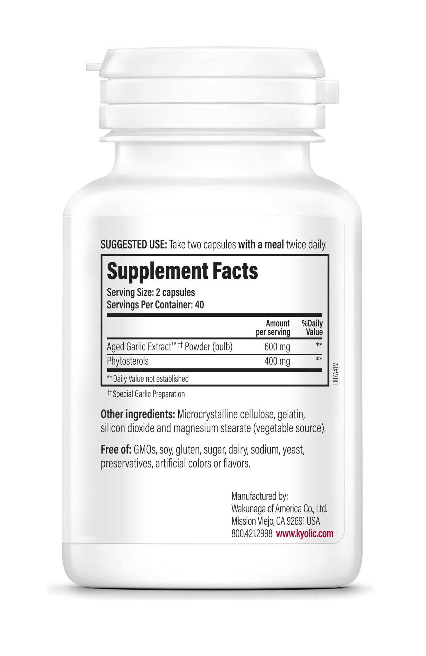 Kyolic Aged Garlic Extract Formula 107 Capsule 80 Count