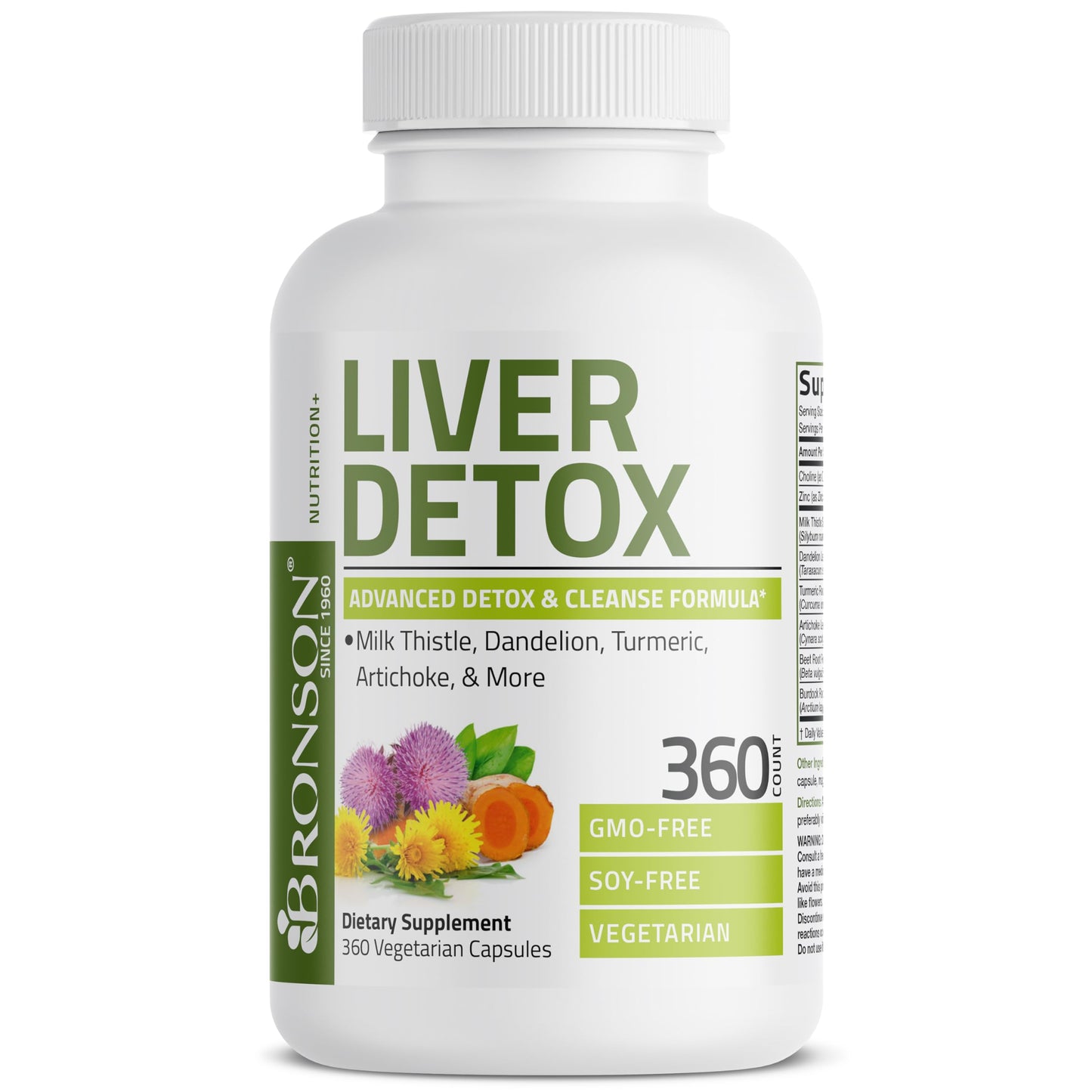 Bronson Liver Detox Advanced Detox & Cleansing Formula 360 Capsules