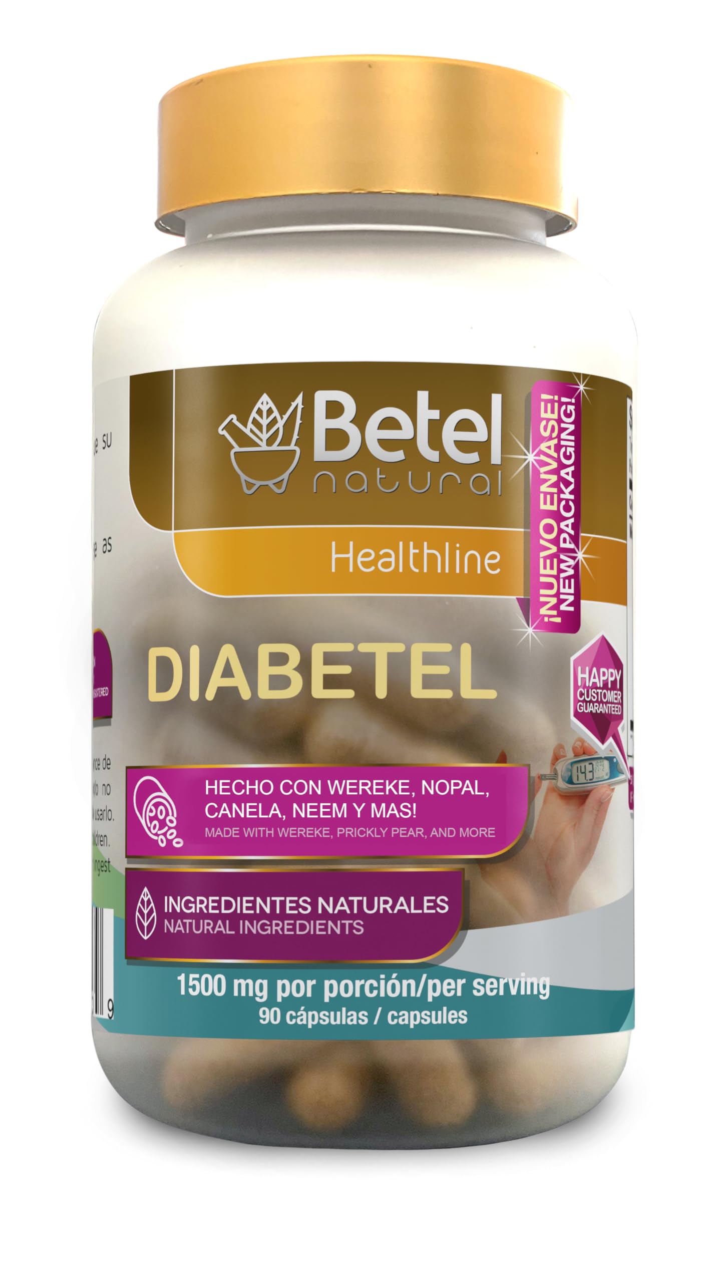 Betel Natural Diabetel Capsules 90 Count