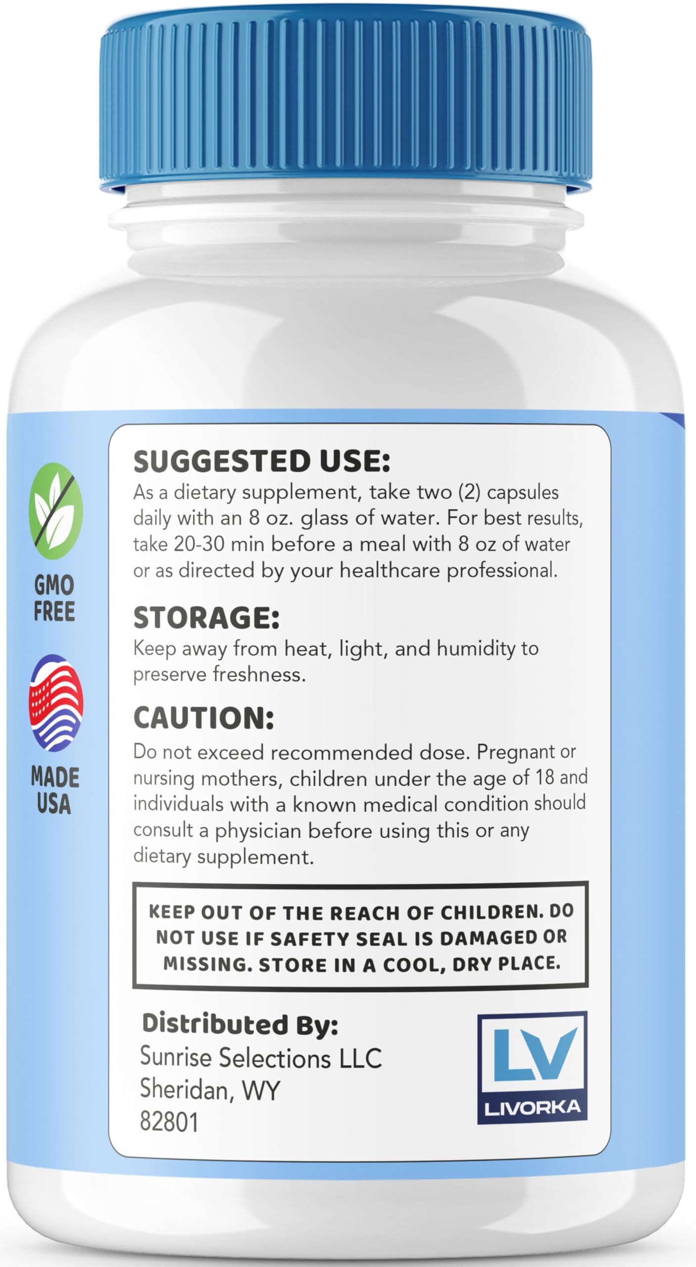 LIVORKA Free Pain Pro Capsules 60 Count