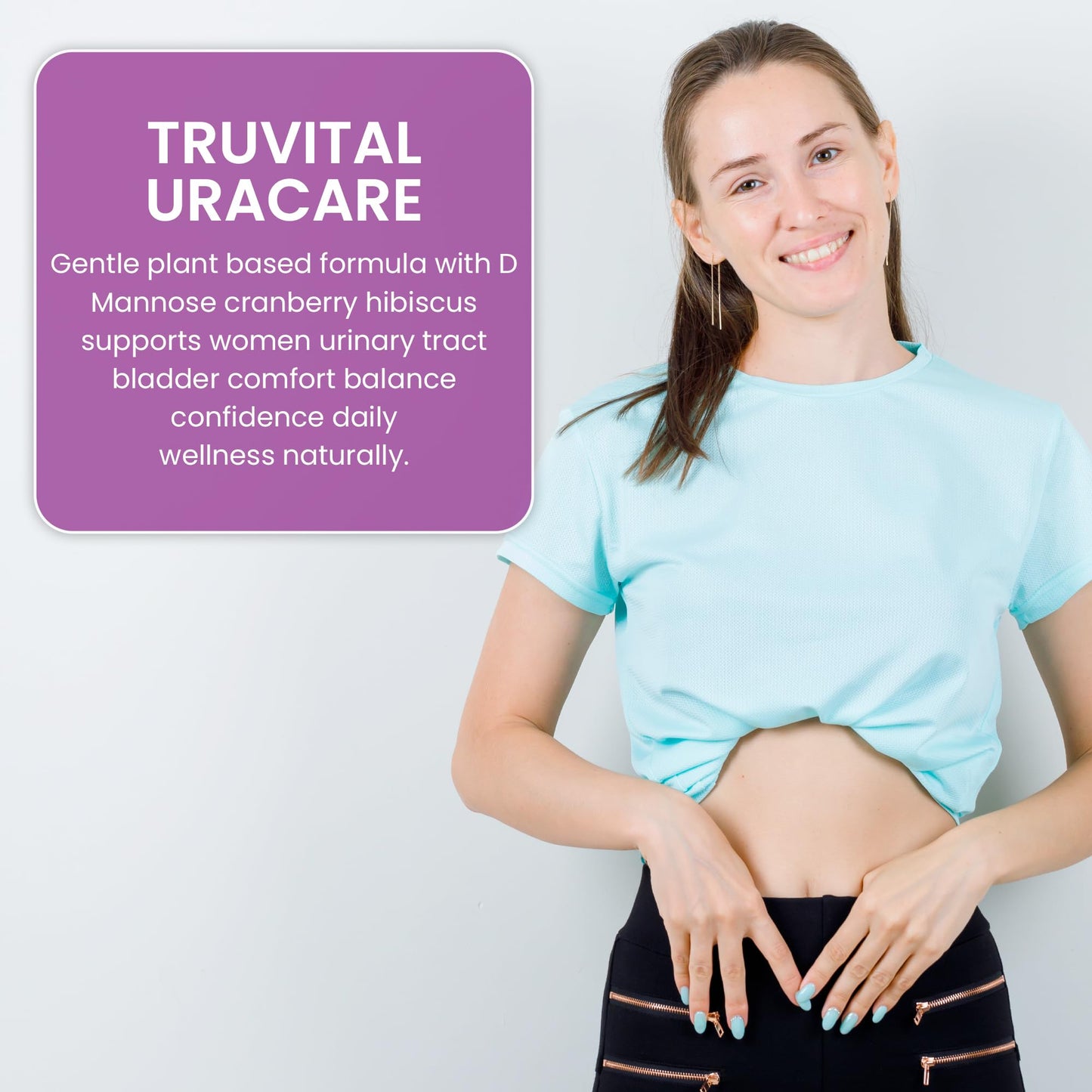 Tru Vital UraCare D-Mannose & Cranberry Extract 60 Capsules