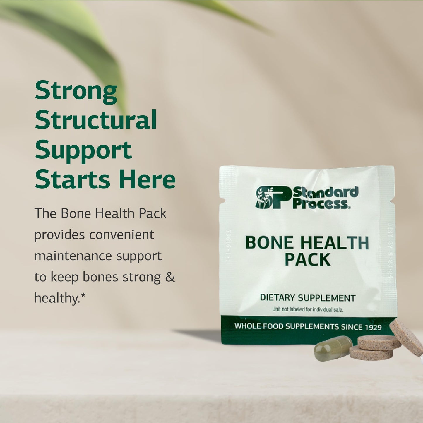 Standard Process Inc Bone Health Pack Tablet 60 Count