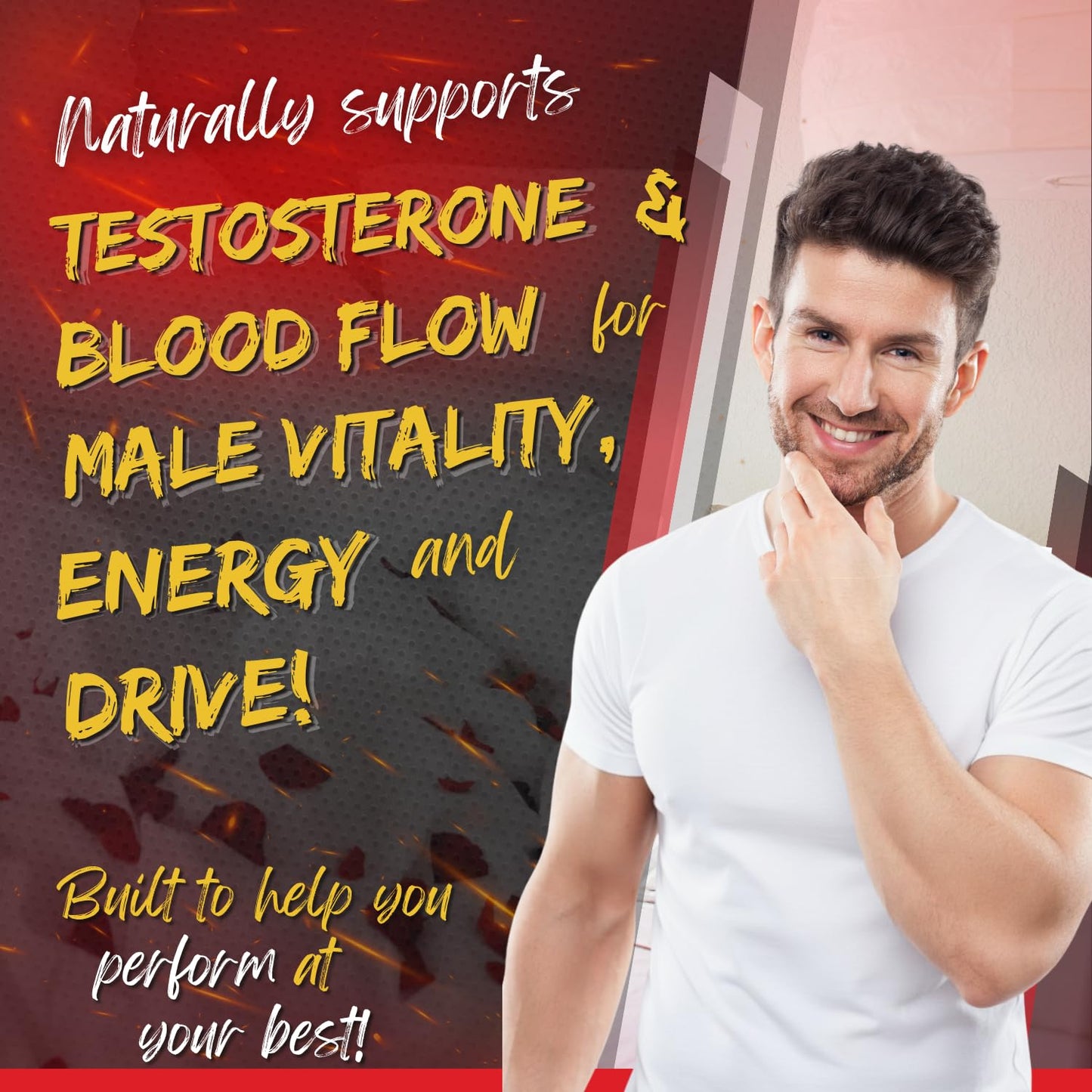 Nitritionists Nitric Oxide Supplement for Men, L-Citrulline Tongkat Zinc, 90 Capsules