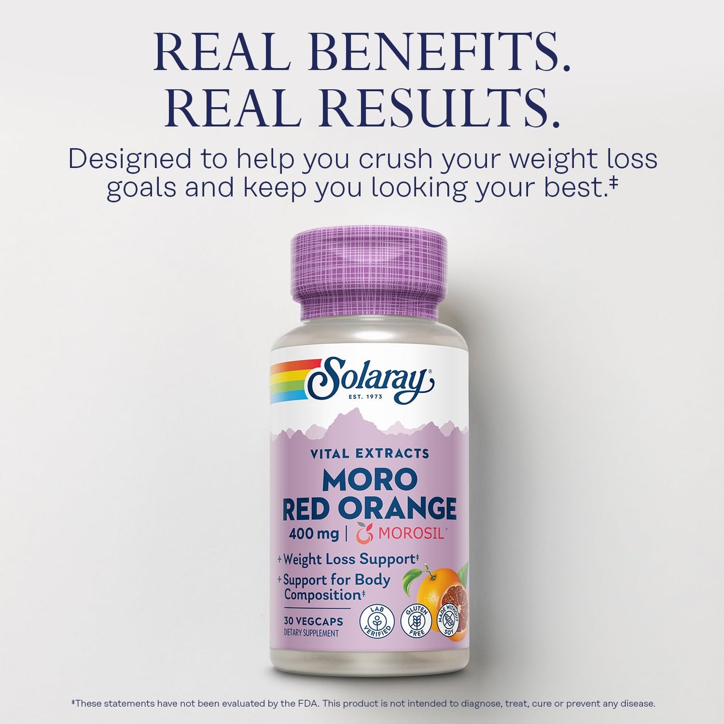 SOLARAY Moro Red Orange with Morosil Capsules, 30 Count