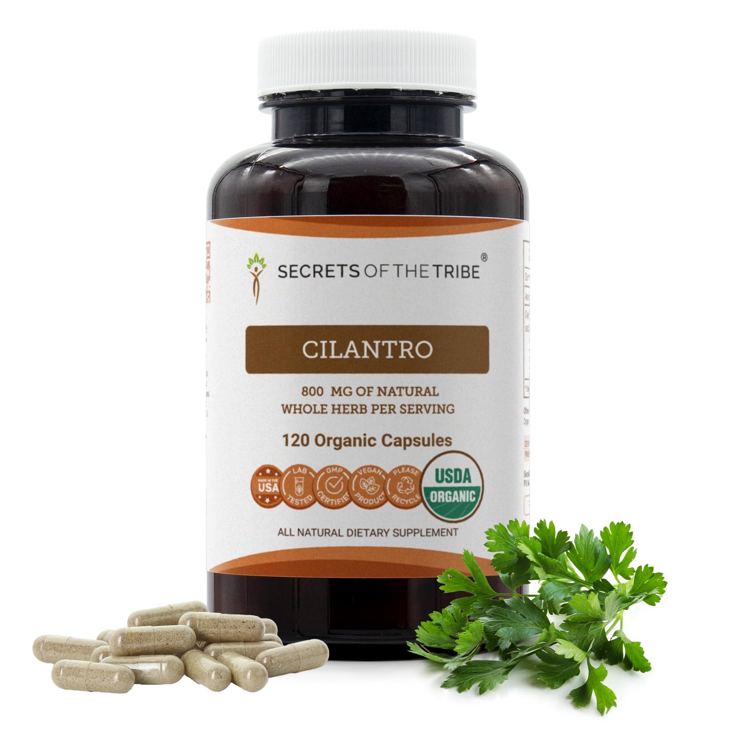 Secrets of the Tribe Cilantro Capsules 120