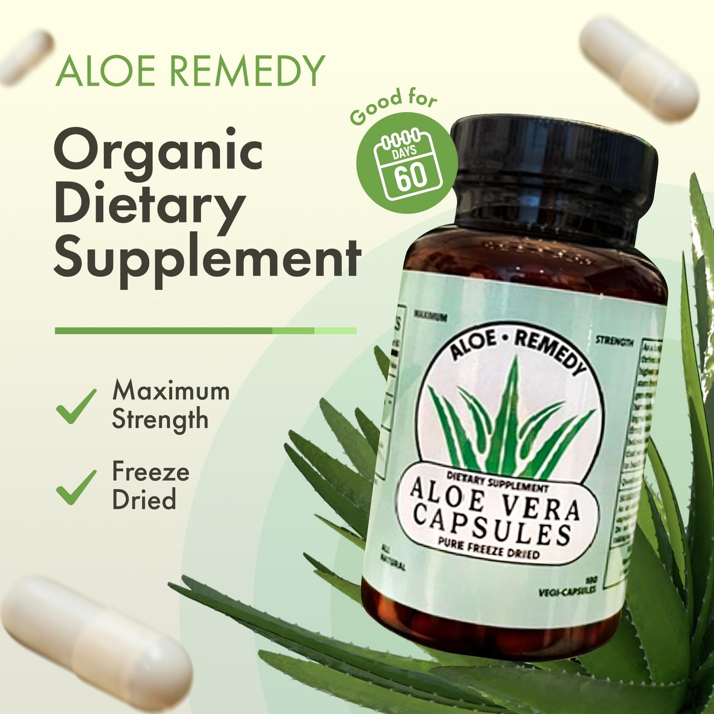 Aloe Remedy Aloe Vera Capsules 180 Capsules