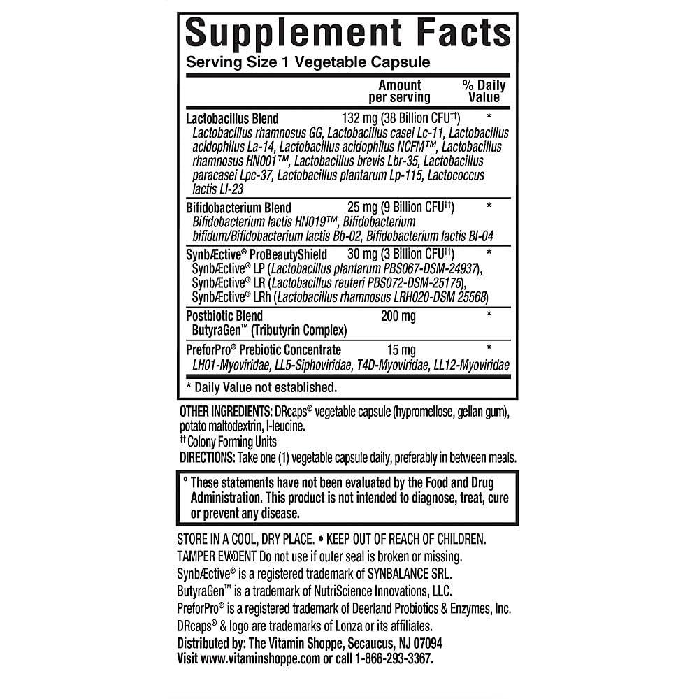 ProBioCare Women's Once Daily Probiotic for Digestive Health 50 Billion CFU Capsule 60 Count