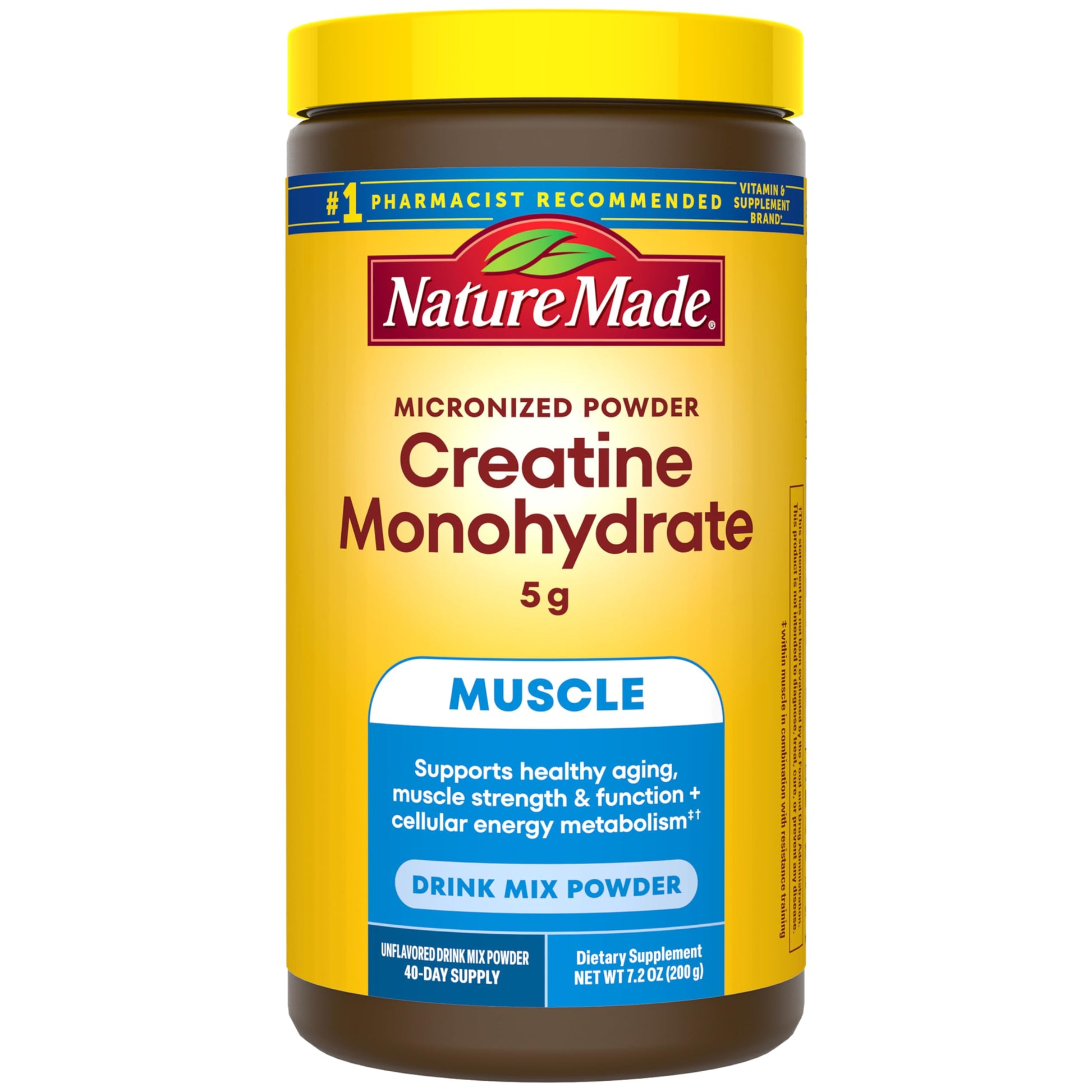Nature Made Micronized Creatine Monohydrate Powder 7.2 Ounce