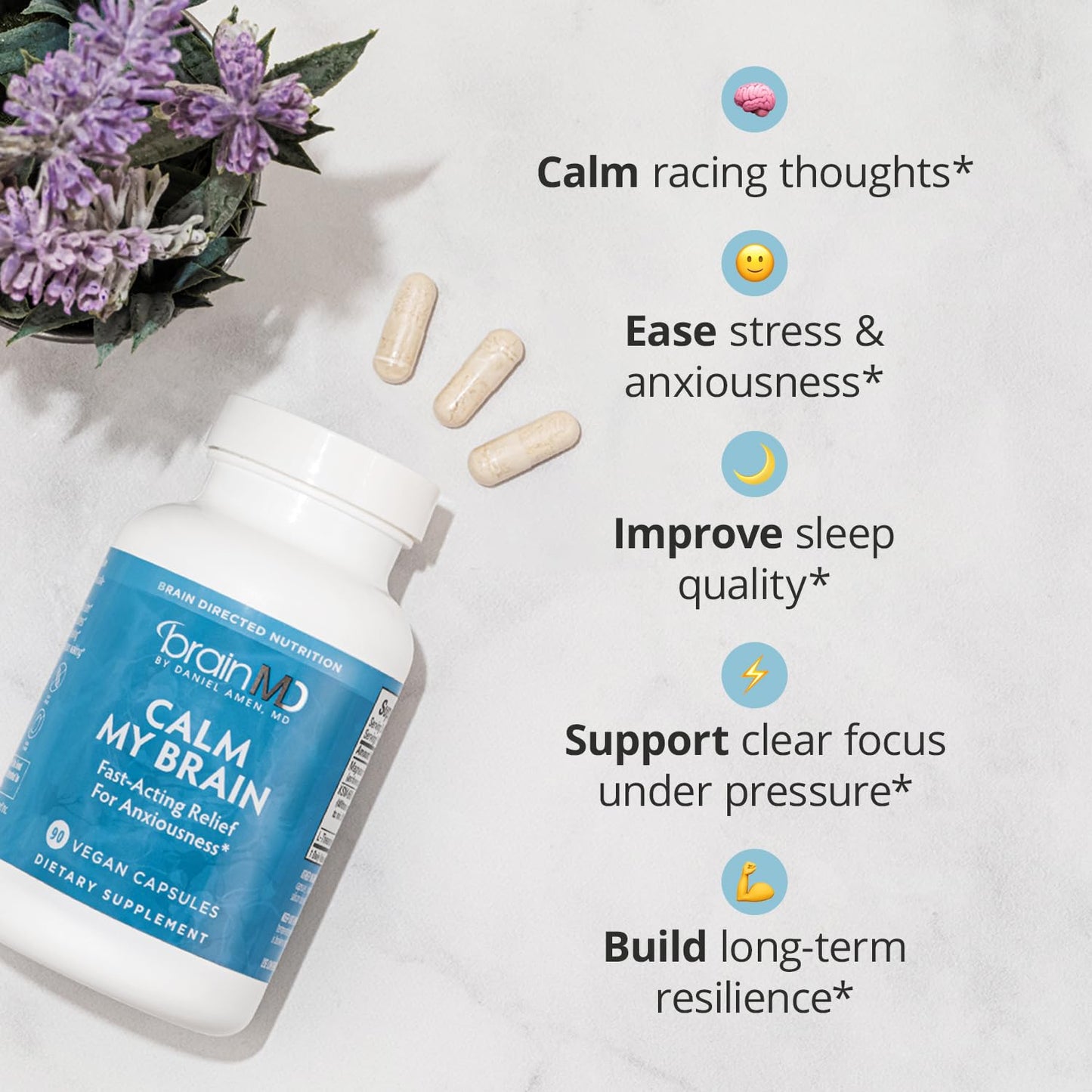 BRAINMD Dr Amen Calm My Brain 90 Capsules