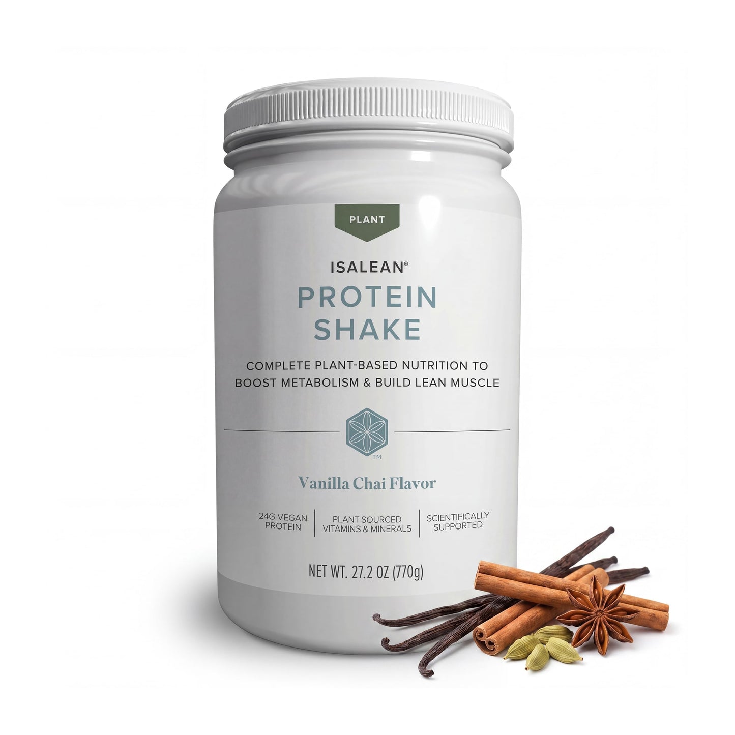 Isagenix Plant-Based IsaLean Protein Shake Powder, 27.2 Ounce