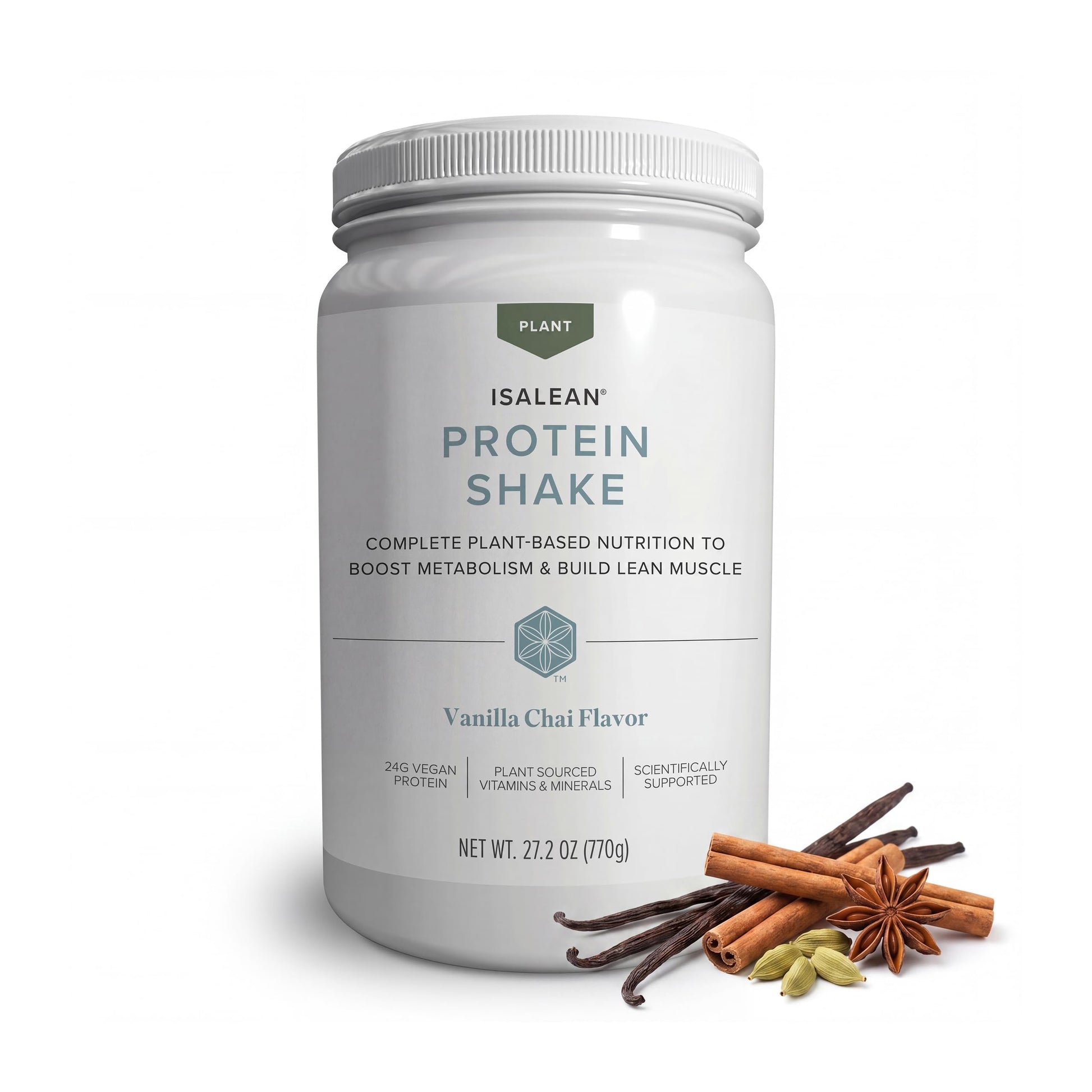 Isagenix Plant-Based IsaLean Protein Shake Powder, 27.2 Ounce