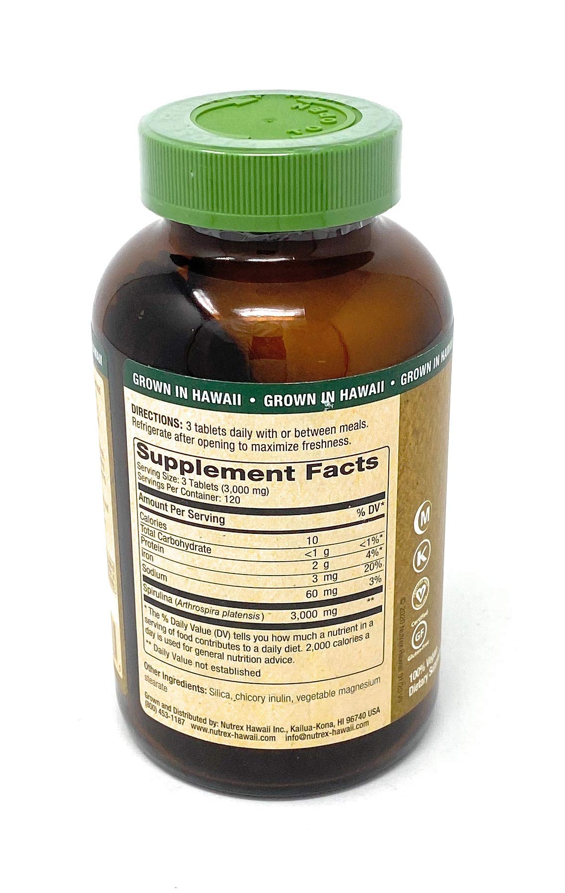 Nutrex Hawaii Pure Hawaiian Spirulina 360 Tablets