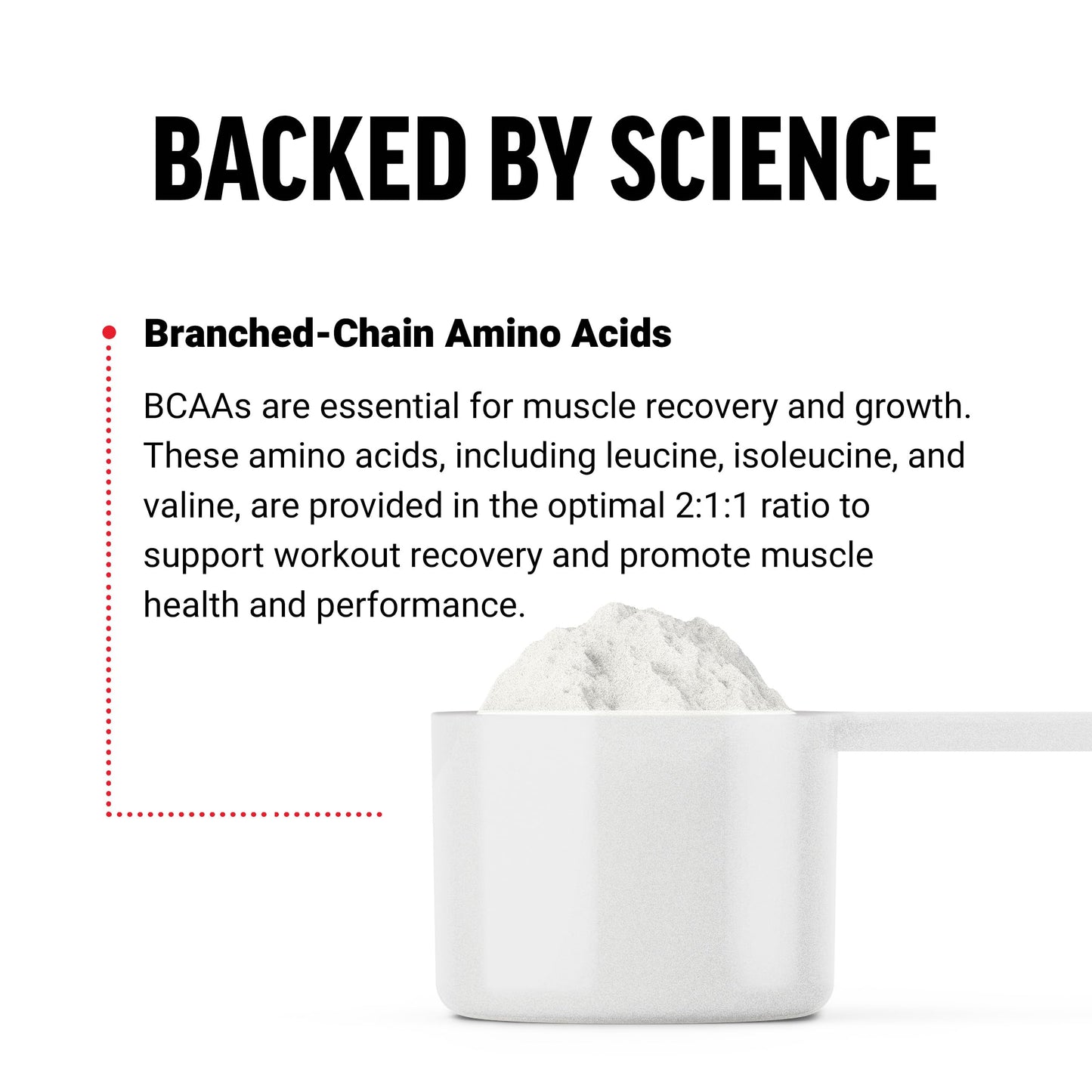 Force Factor BCAA Amino Acids Supplement 2:1:1 Powder 7.1 oz