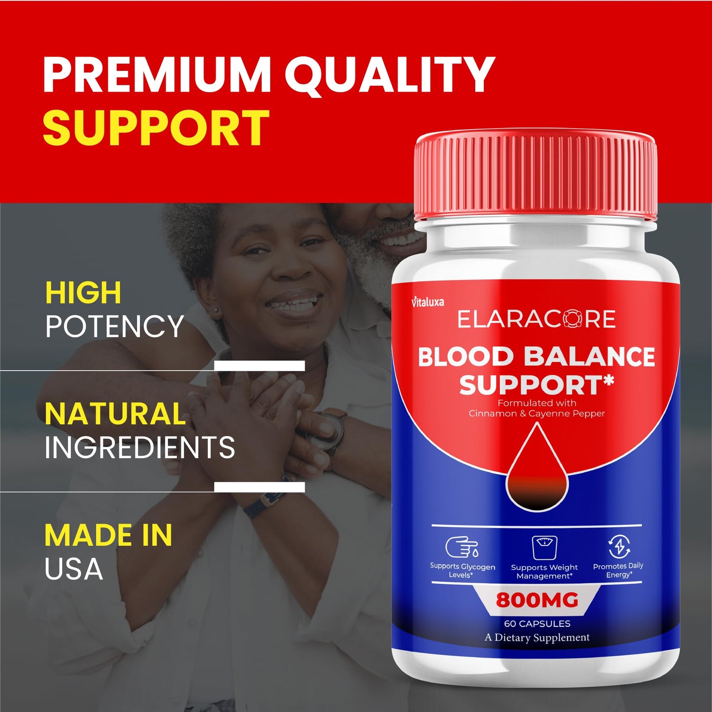Vitaluxa Elaracore Blood Capsules 120 Capsules