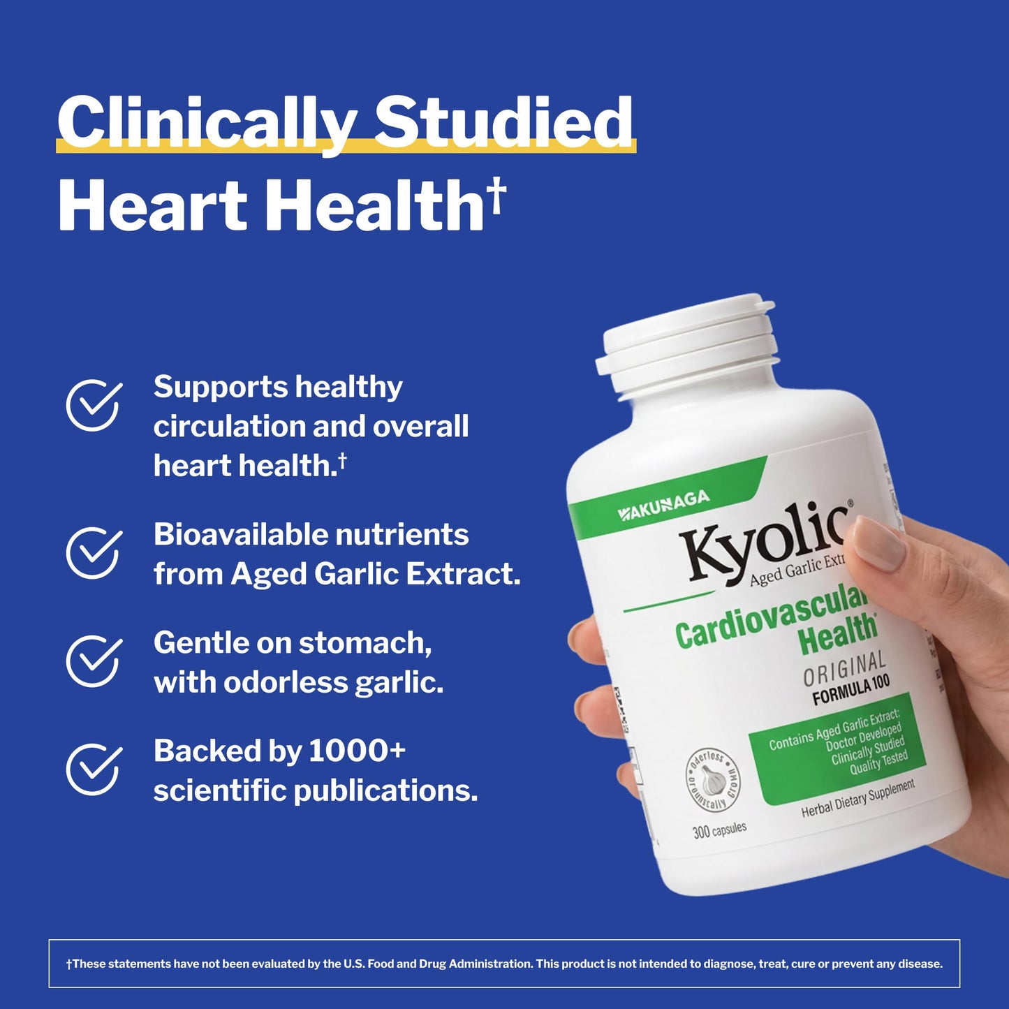Kyolic Aged Garlic Extract Formula 100 Capsule, 300 Capsules
