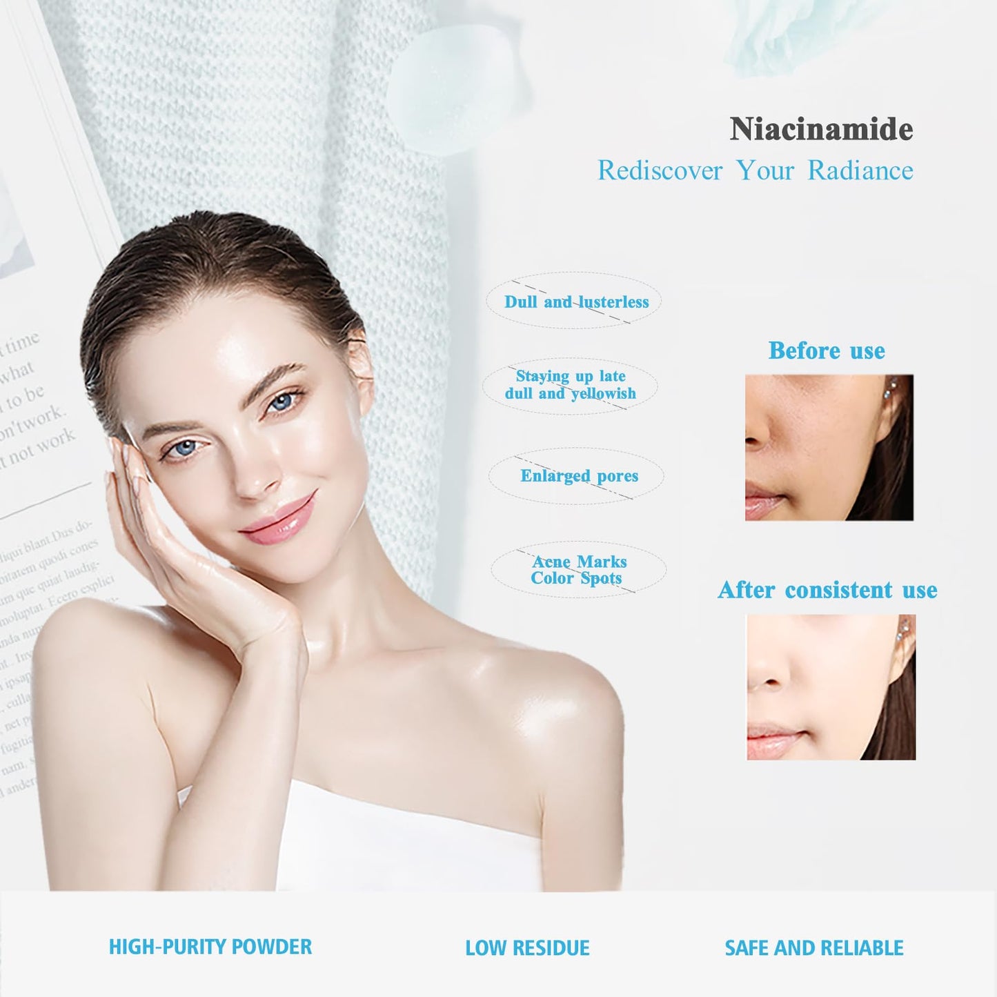 INNOCOSVATE Niacinamide Powder (Vitamin B3) 3.53