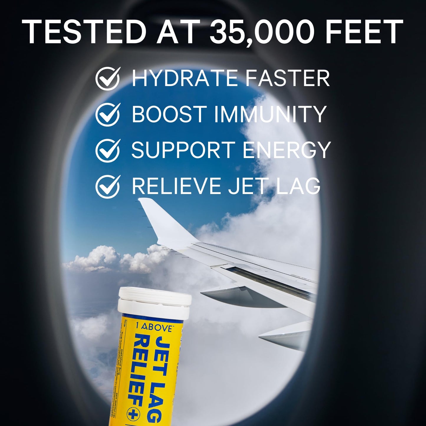 1ABOVE Jet Lag Relief, 10 Tablets