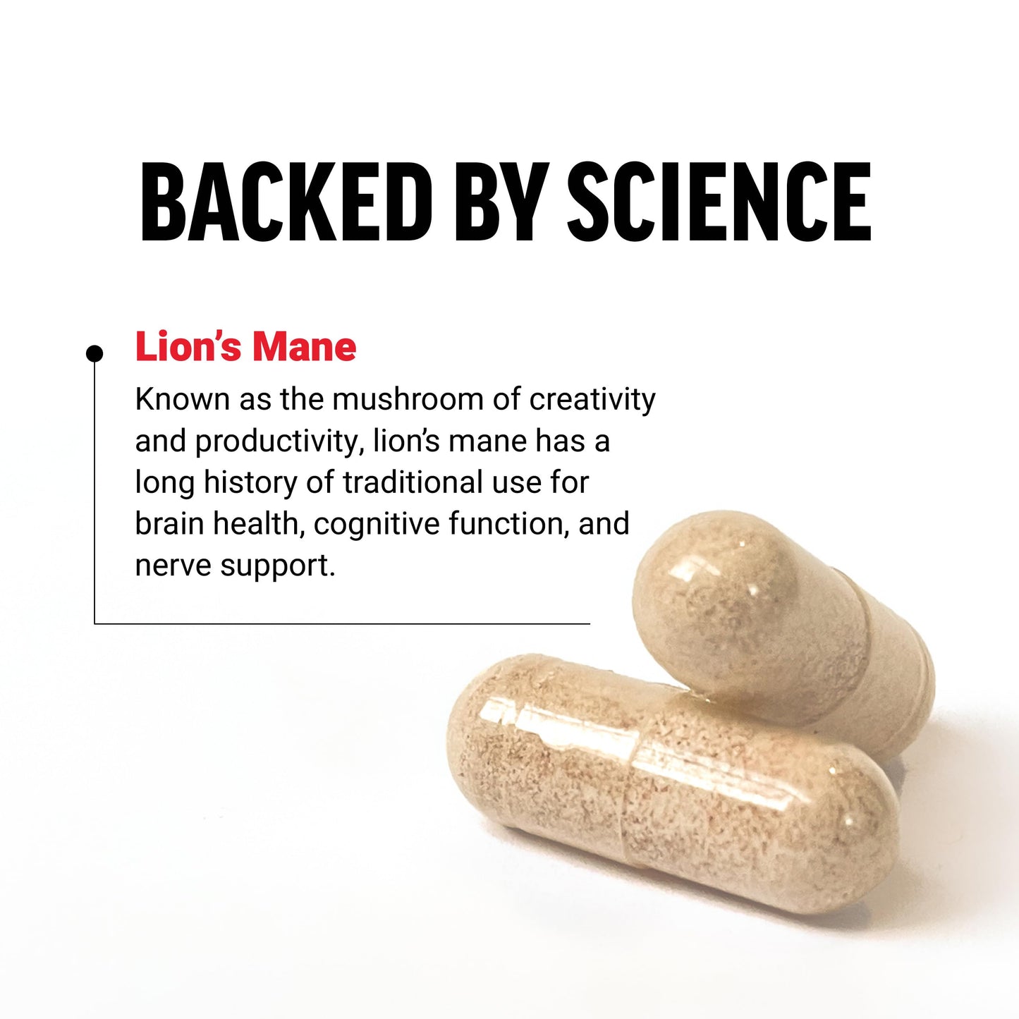 Force Factor Lion's Mane Supplement Capsules, 60 Count