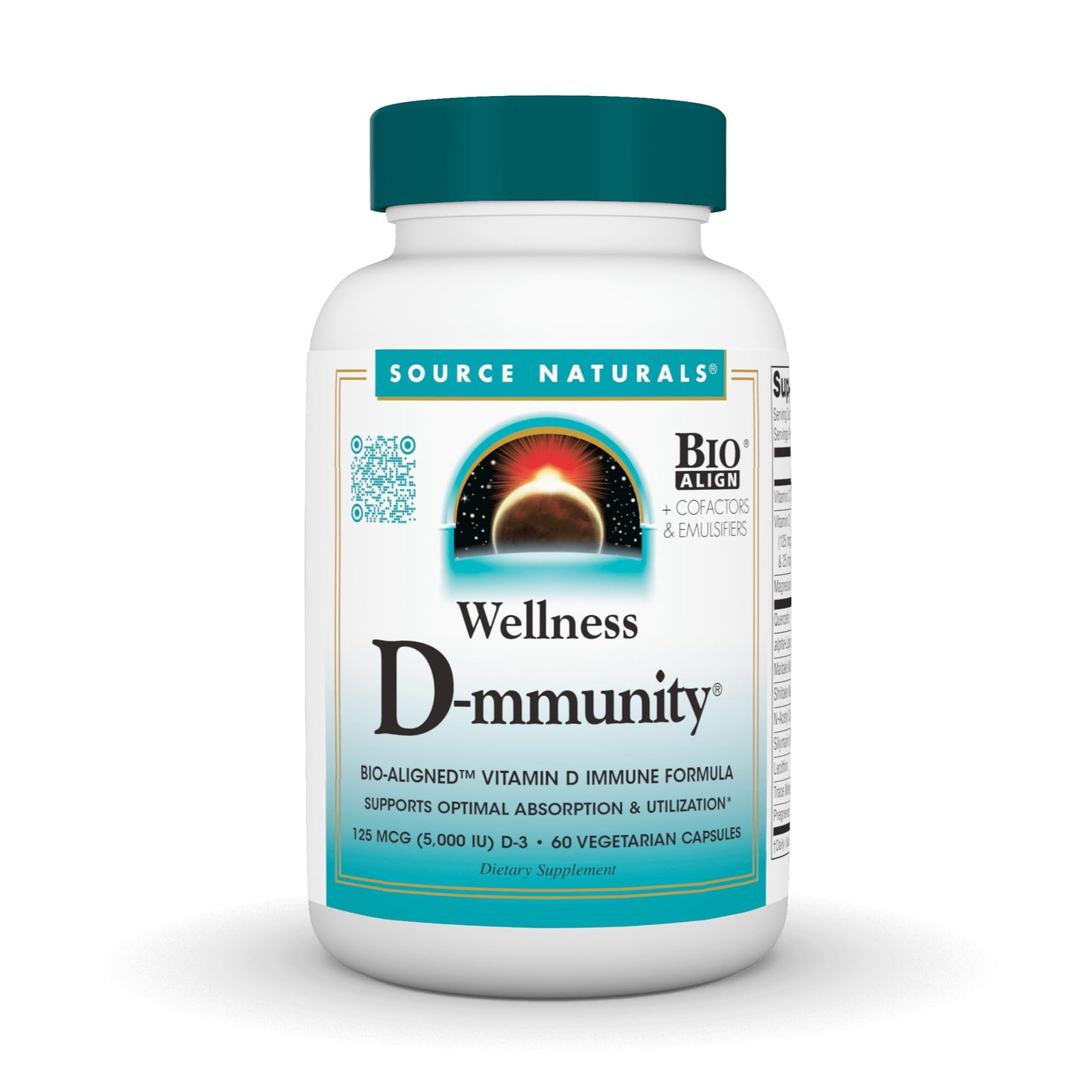Source Naturals Wellness D-mmunity 125 mcg D3 Capsule, 60 Count