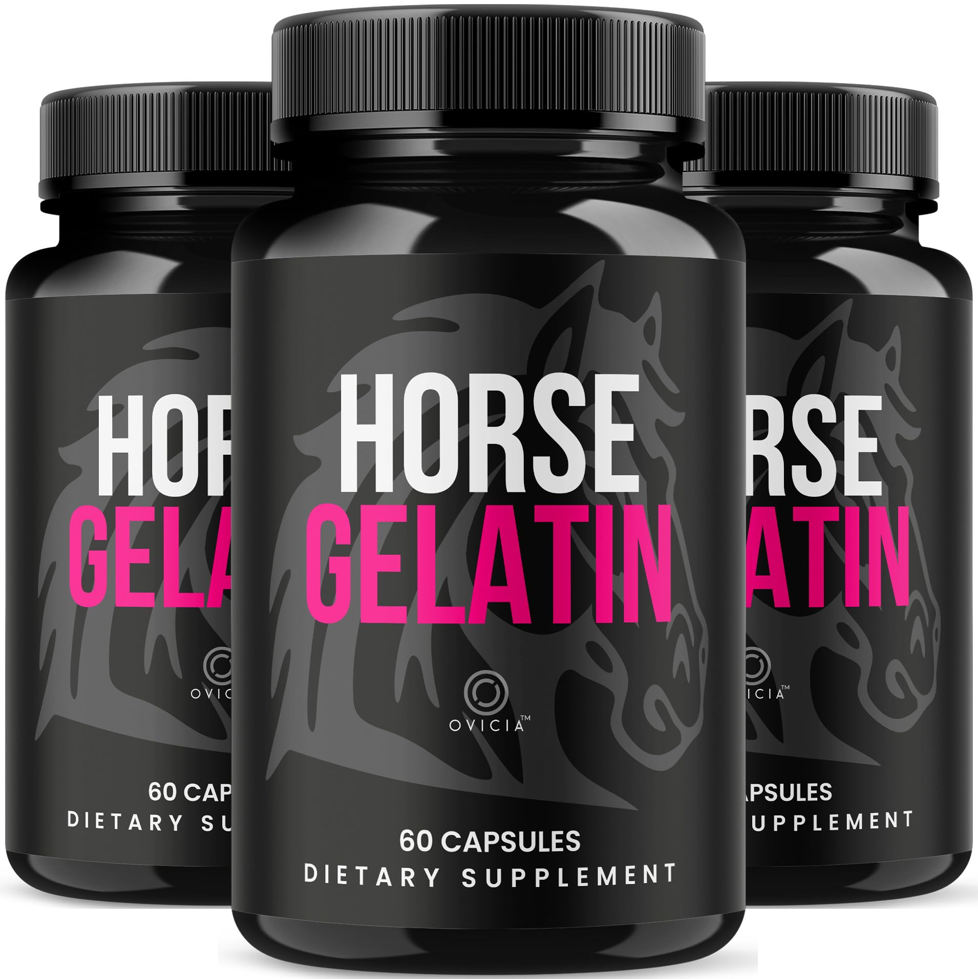 OVICIA Horse Gelatin Capsules 180 Capsules
