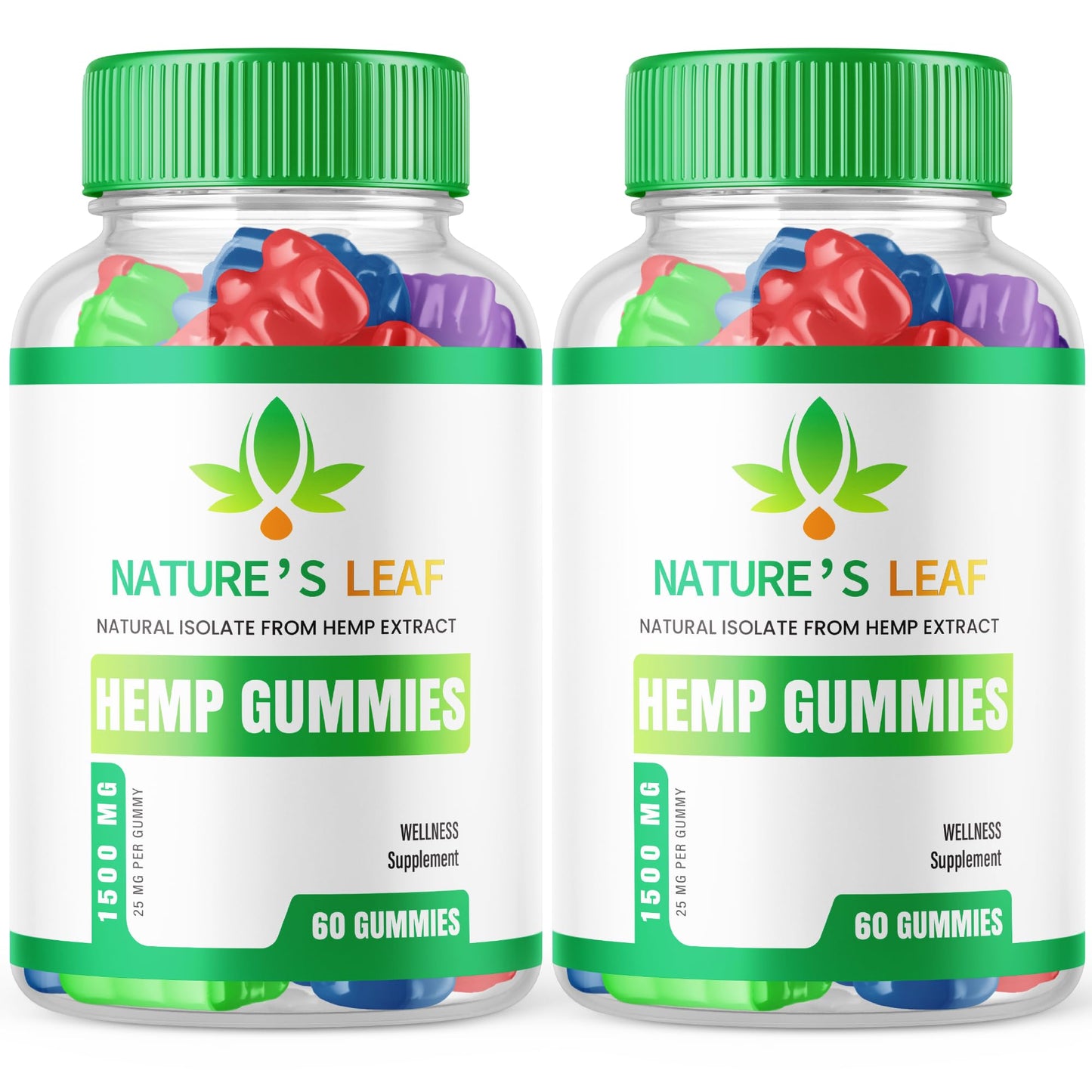 Purvia Natures Leaf Hemp Gummies Advanced Formula, 60 Gummies